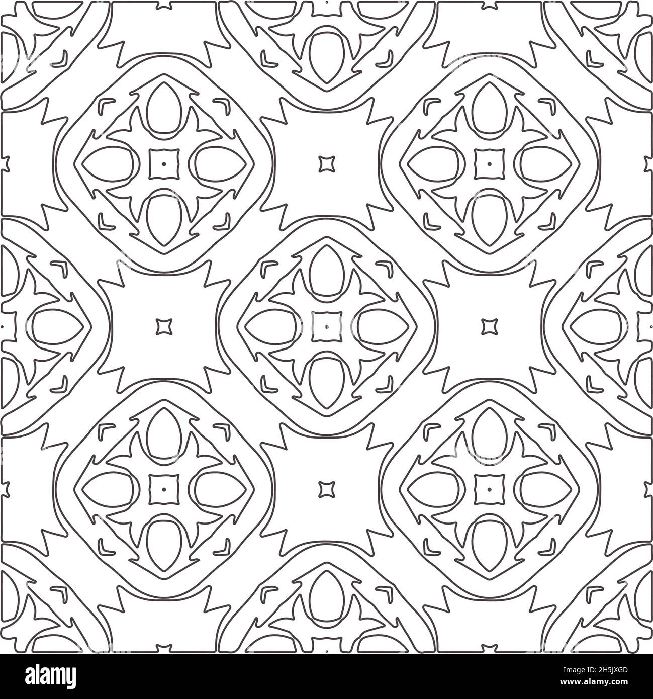 Vector pattern with symmetrical elements . Repeating geometric tiles ...