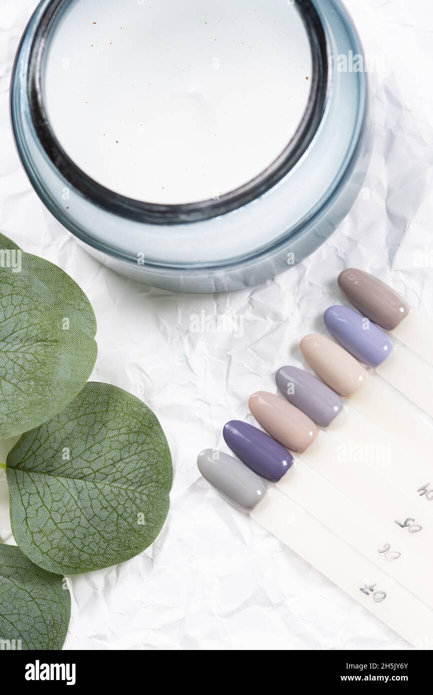 Nail Color Sample Background Samples different cosmetic products hi-res stock photography and images ...