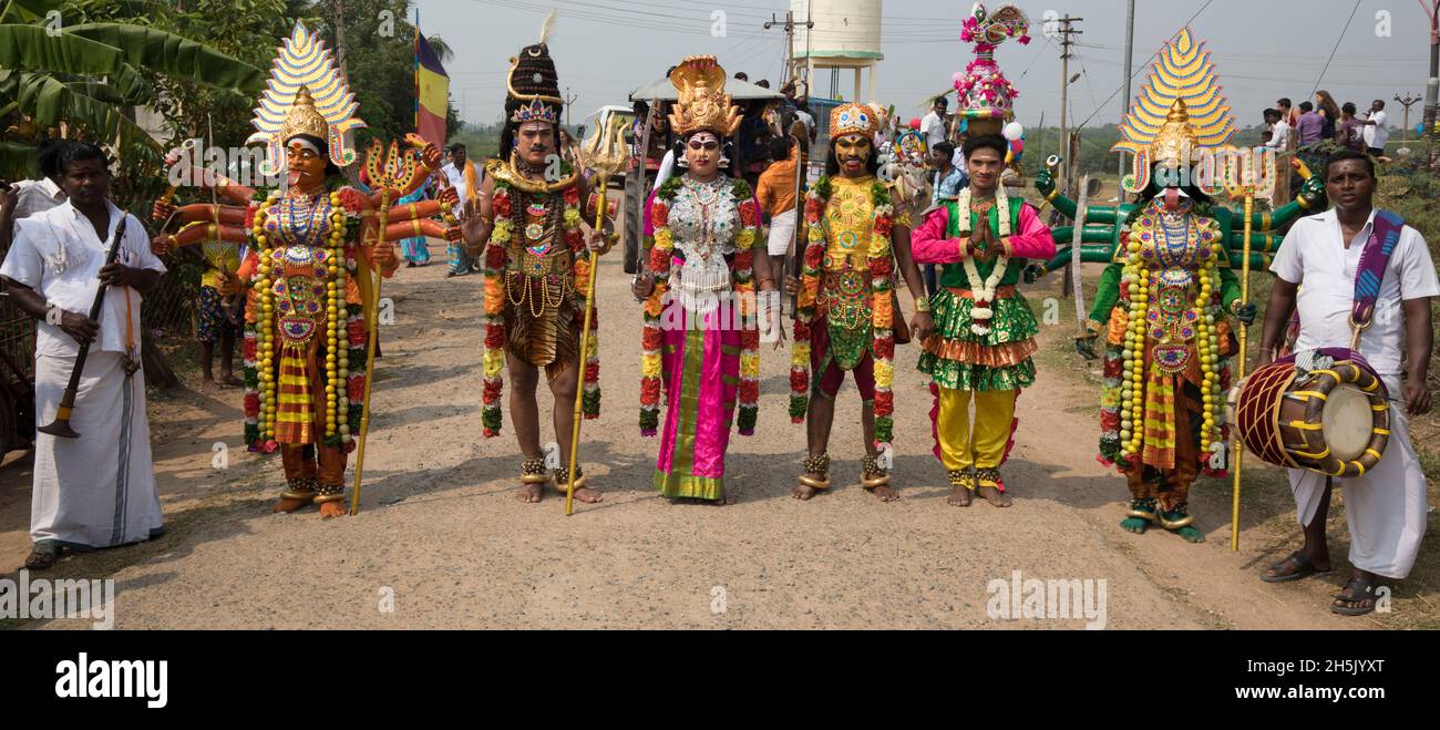 Hindu Rings Parad Hindu; festival; parade Stock Photo - Alamy
