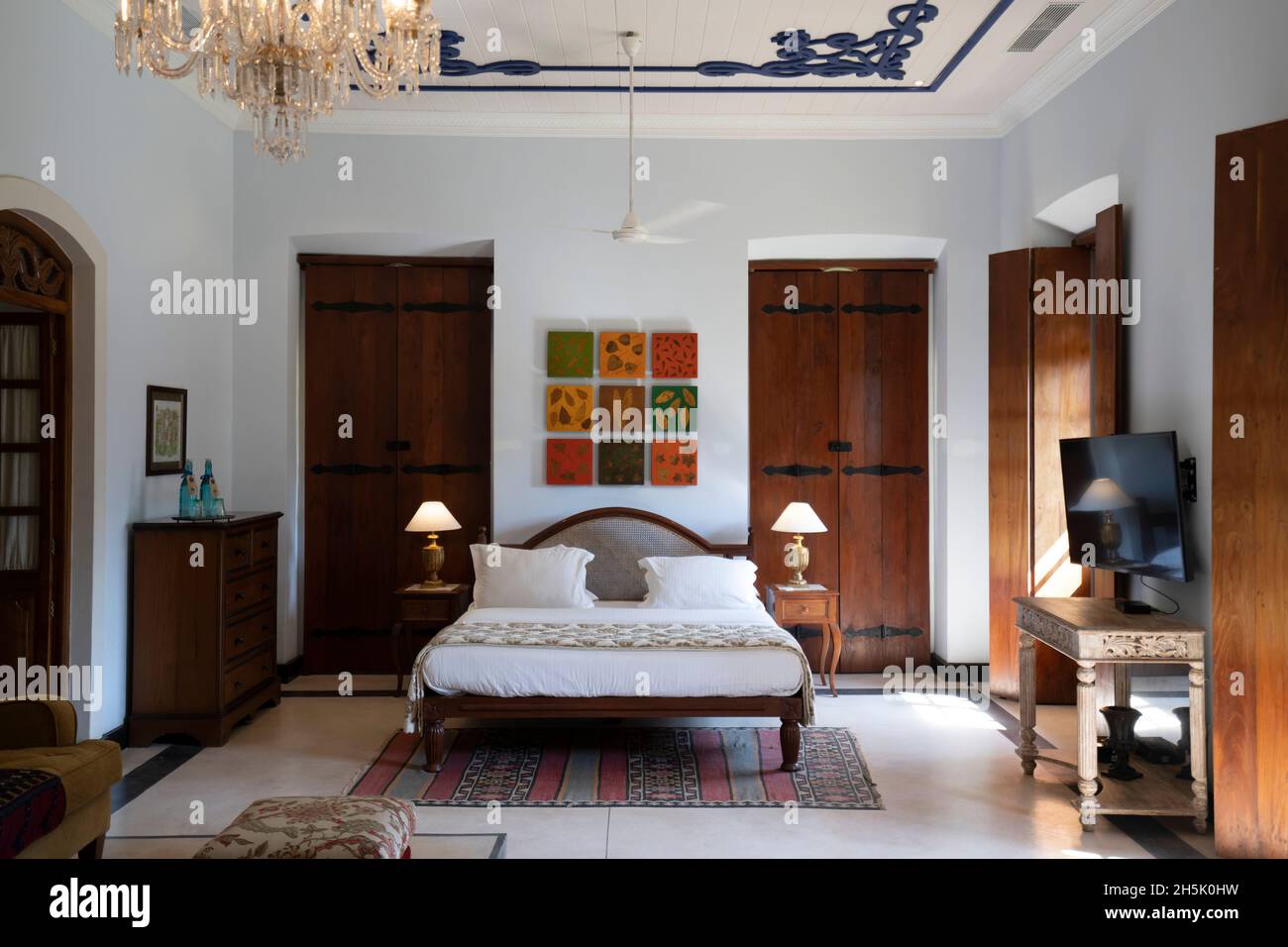 Interior Of Bedroom In Indian Style