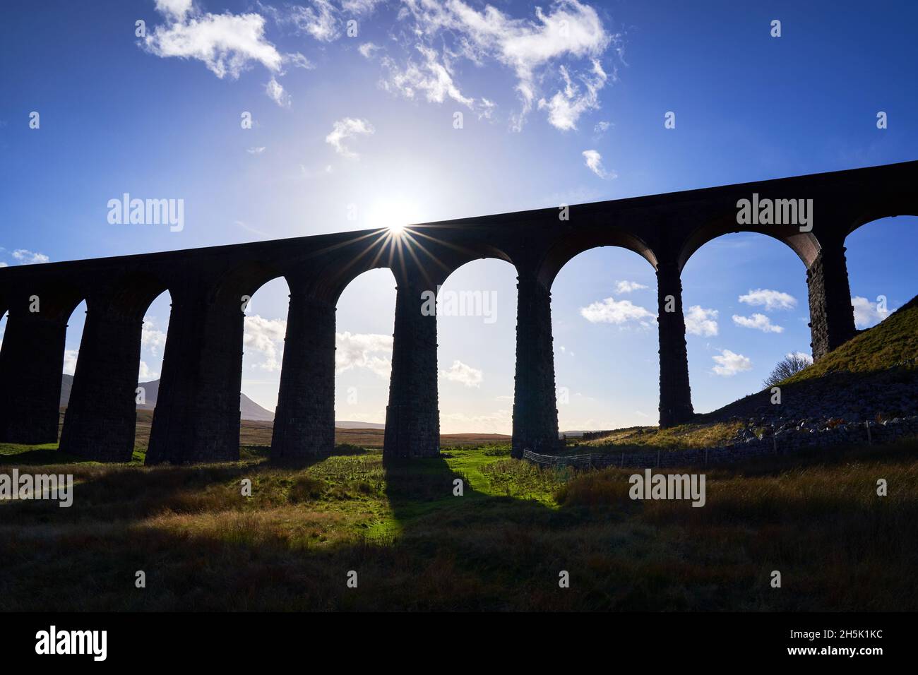 Ribblehead Viaduct Ribblesdale Yorkshire Dales Stock Photo