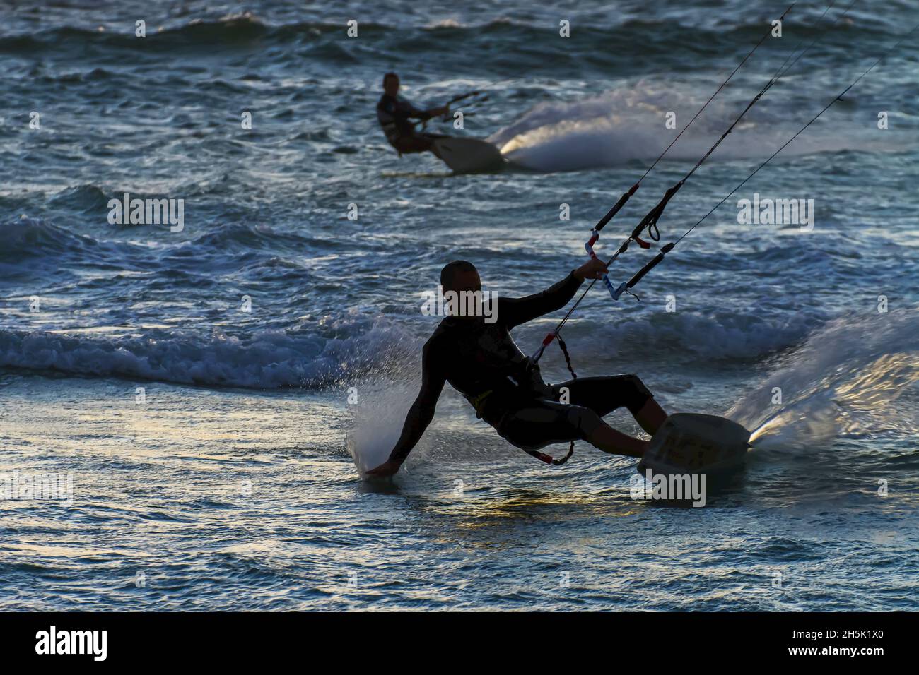 Kite Surfing, Cape Town, South Africa Stock Photo Alamy