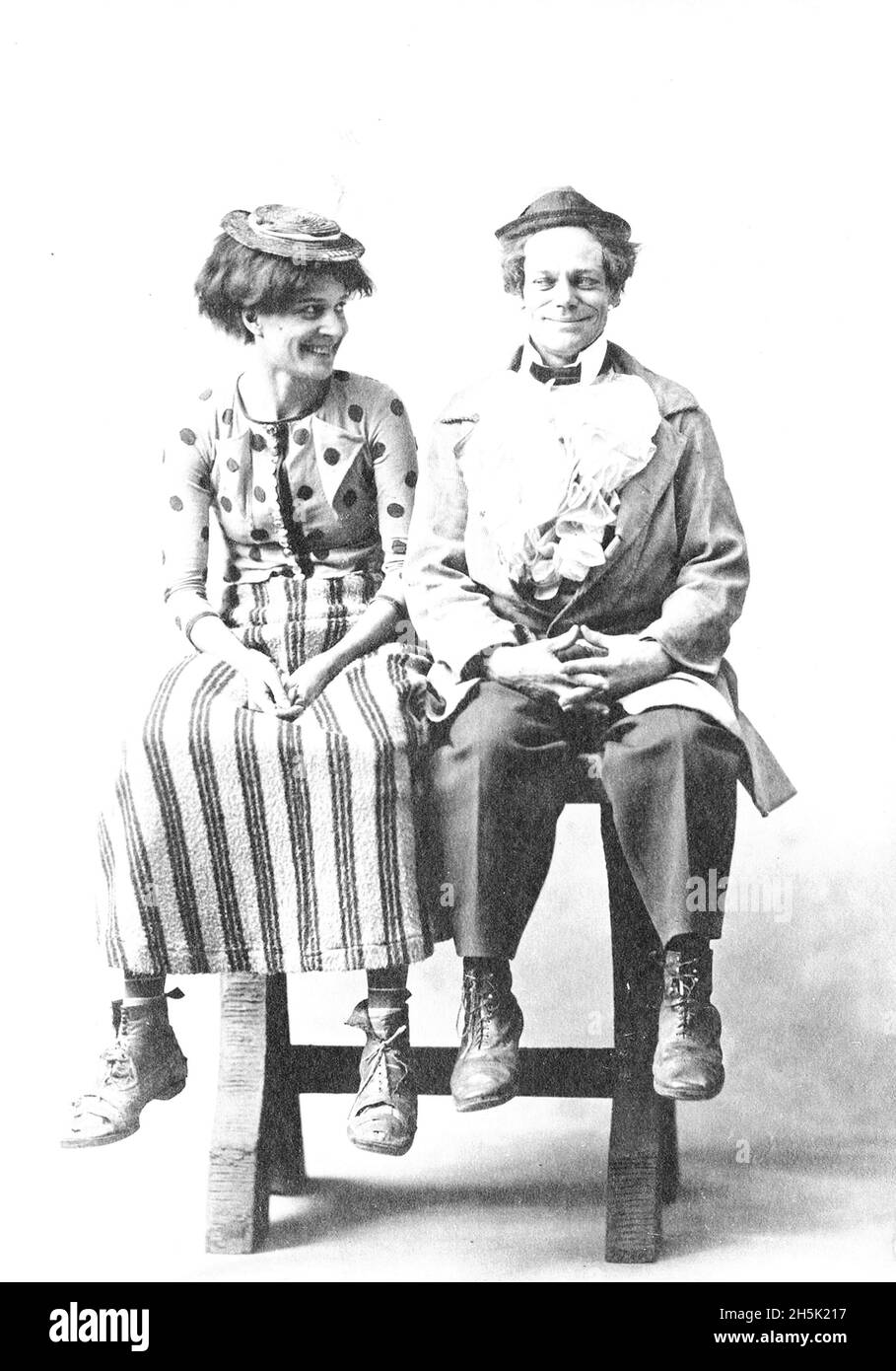 Crimmins and Gore - Vaudeville Act - 1908 Stock Photo