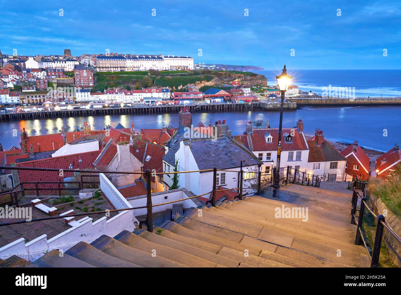 199 Steps Whitby Yorkshire Stock Photo