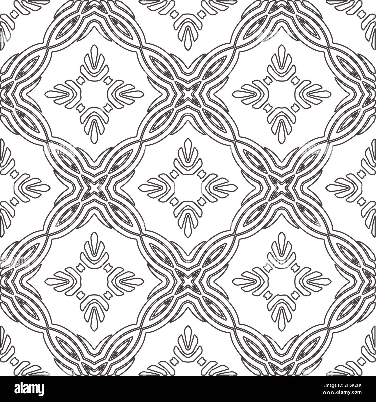 Repeating geometric tiles from striped elements.Modern geometric ...