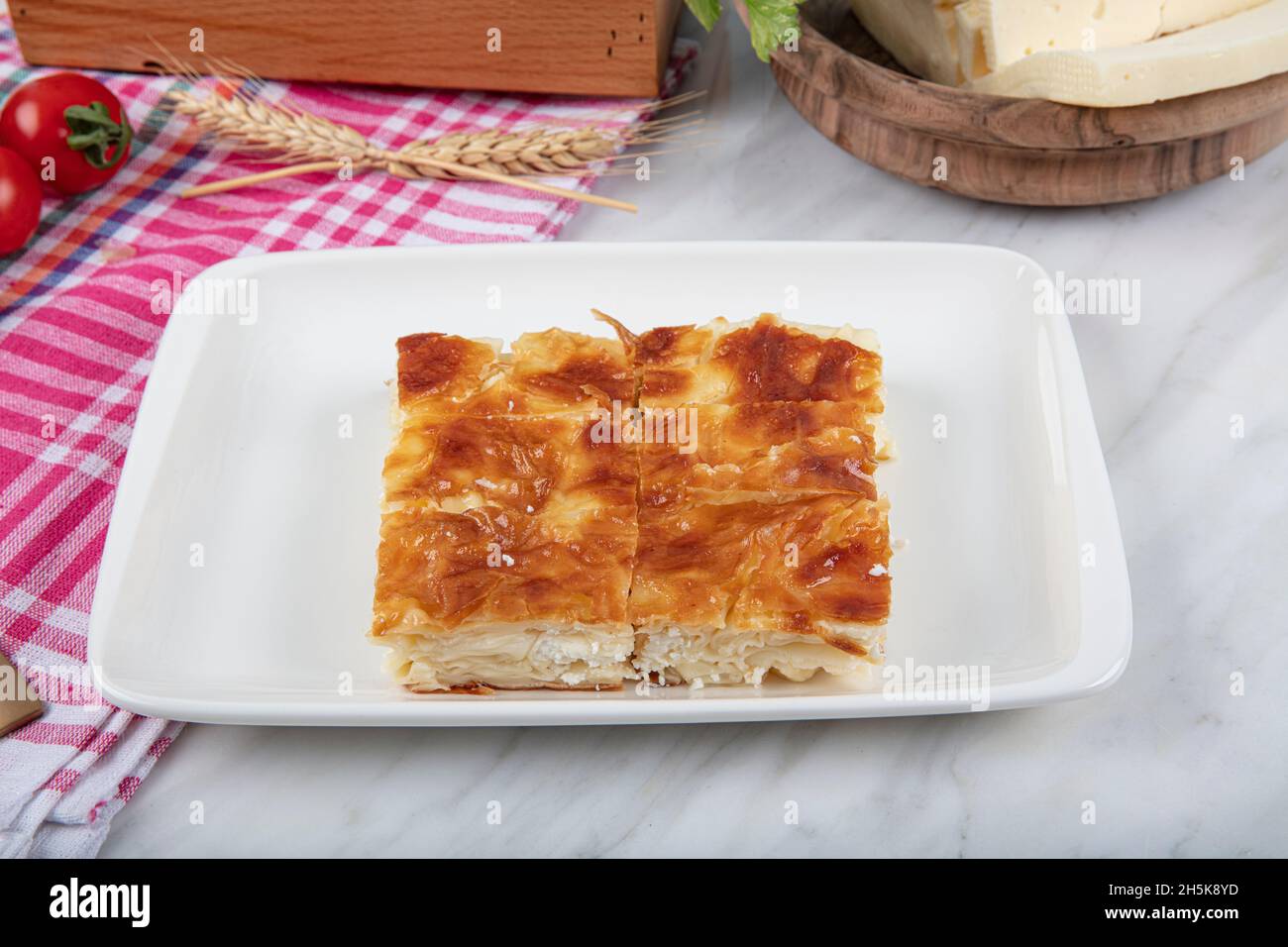 Turkish Su Borek or Burek. Turkish pastry. Traditional Turkish cuisine