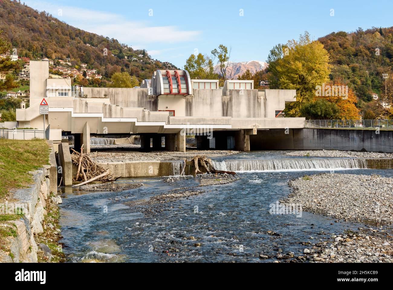 View of Parisi Valle Civic Museum building in Maccagno Inferiore, province of Varese, Lombardy, Italy Stock Photo