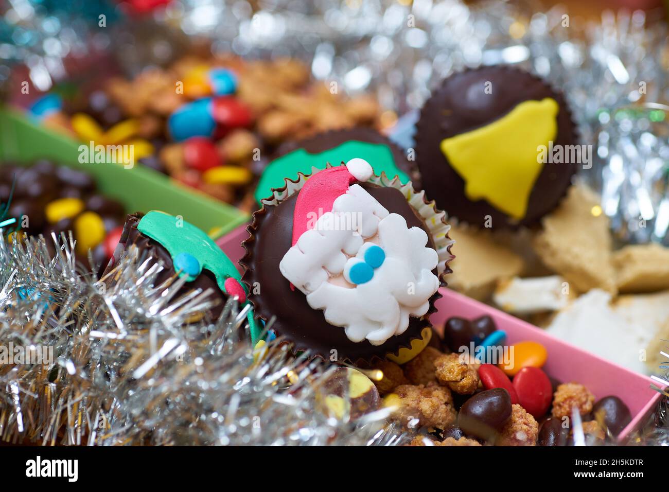 sweets with Christmas motifs Stock Photo