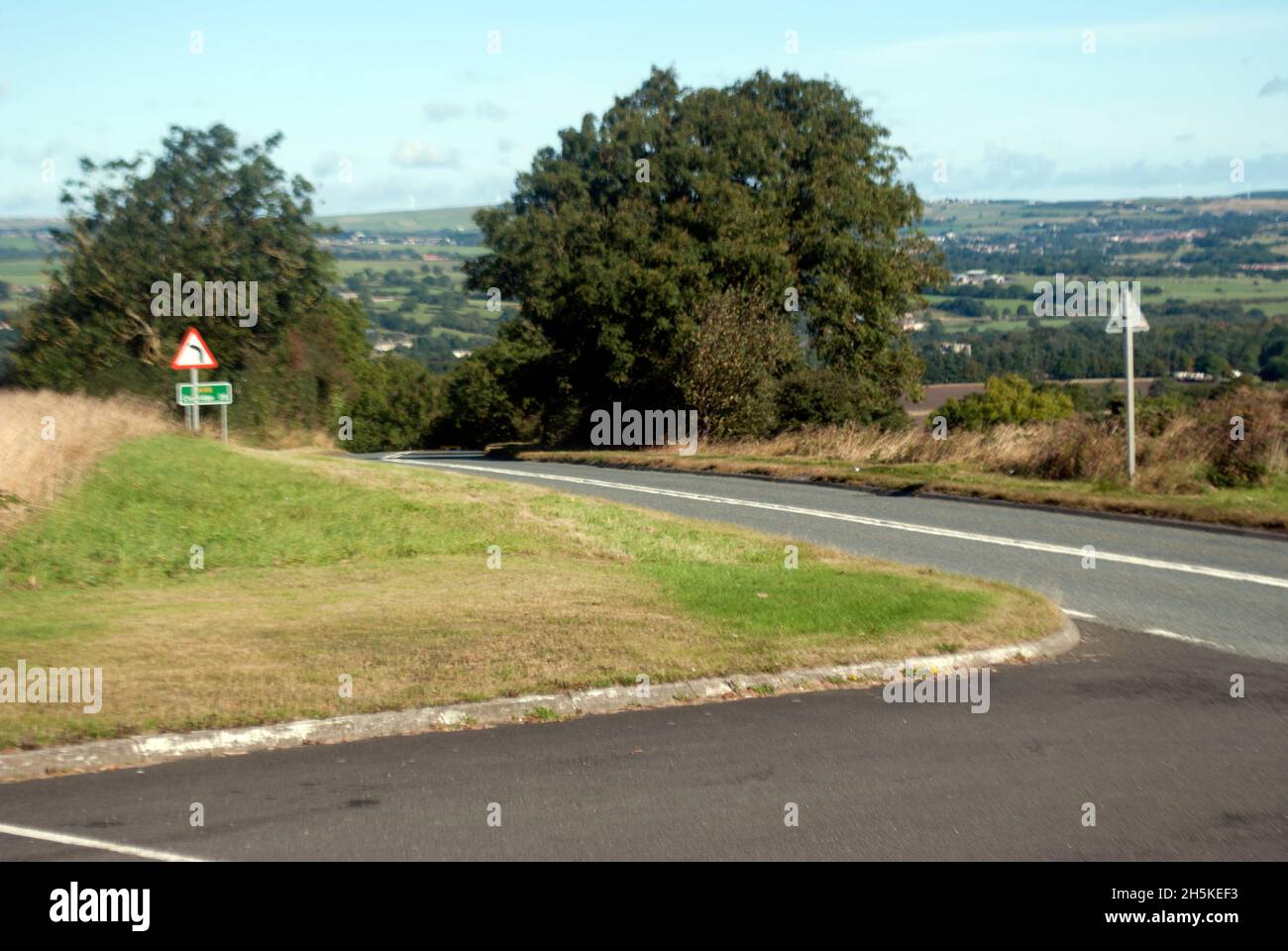 A68 road from The 68 Café, Toft Hill, Auckland, County Durham