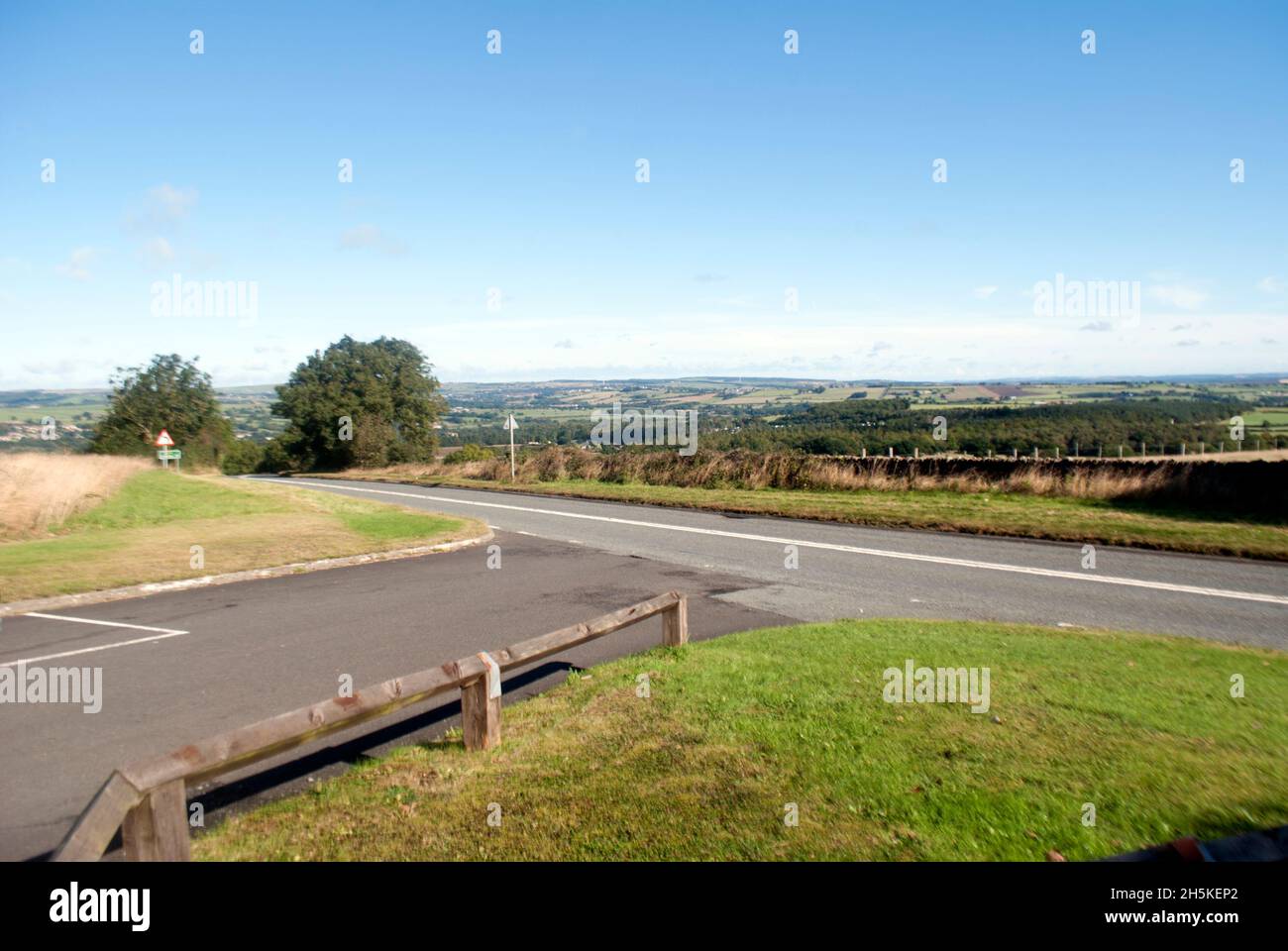 A68 road from The 68 Café, Toft Hill, Auckland, County Durham