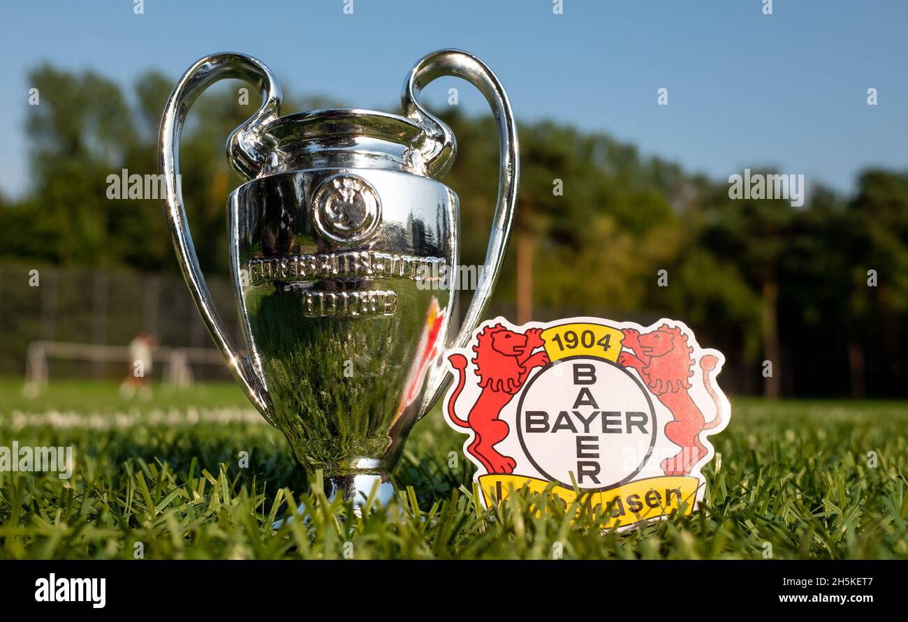 August 30, 2021, Leverkusen, Germany. Bayer 04 Leverkusen football club