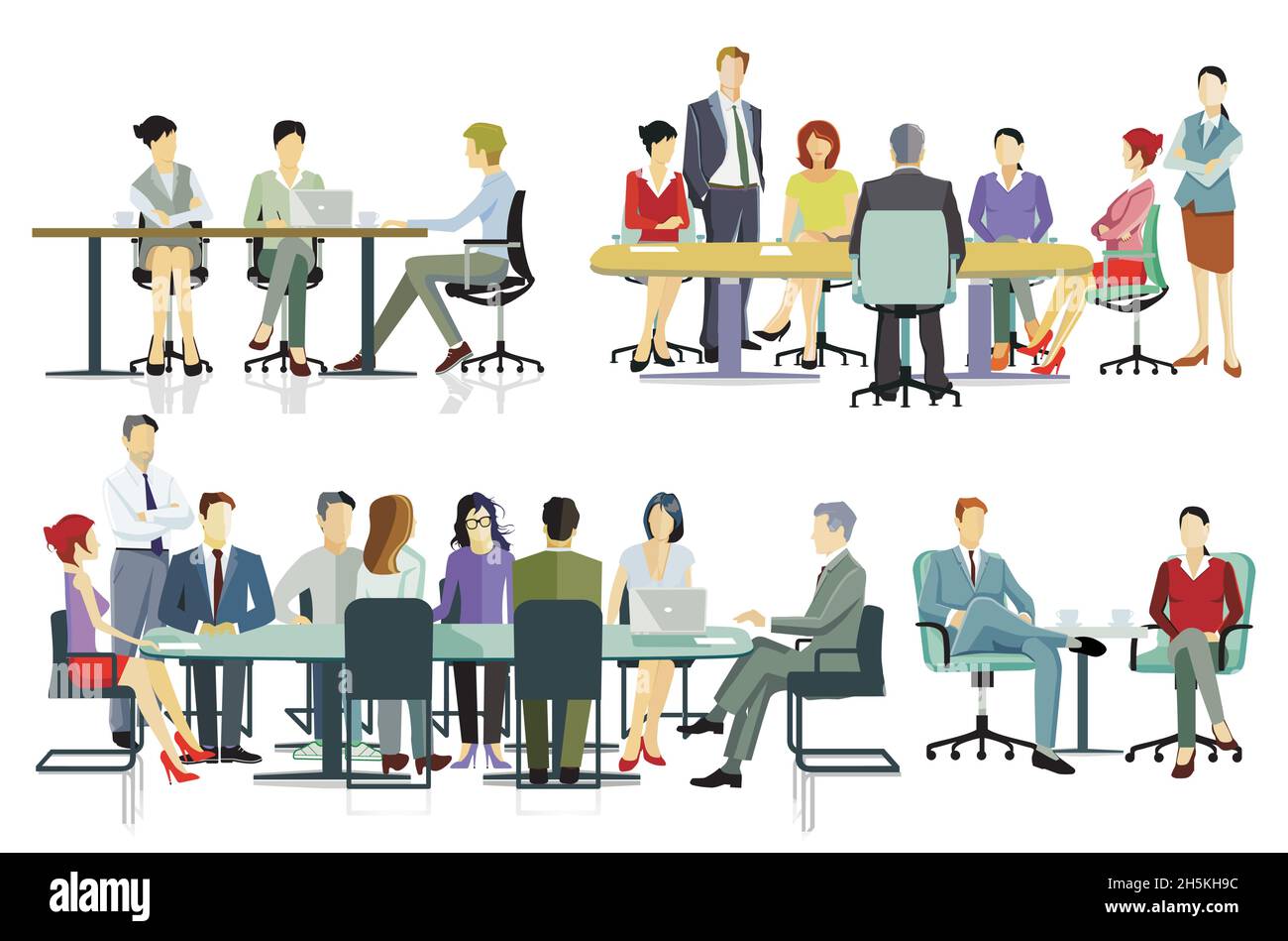 Team meeting, business advice illustration Stock Vector Image & Art Alamy