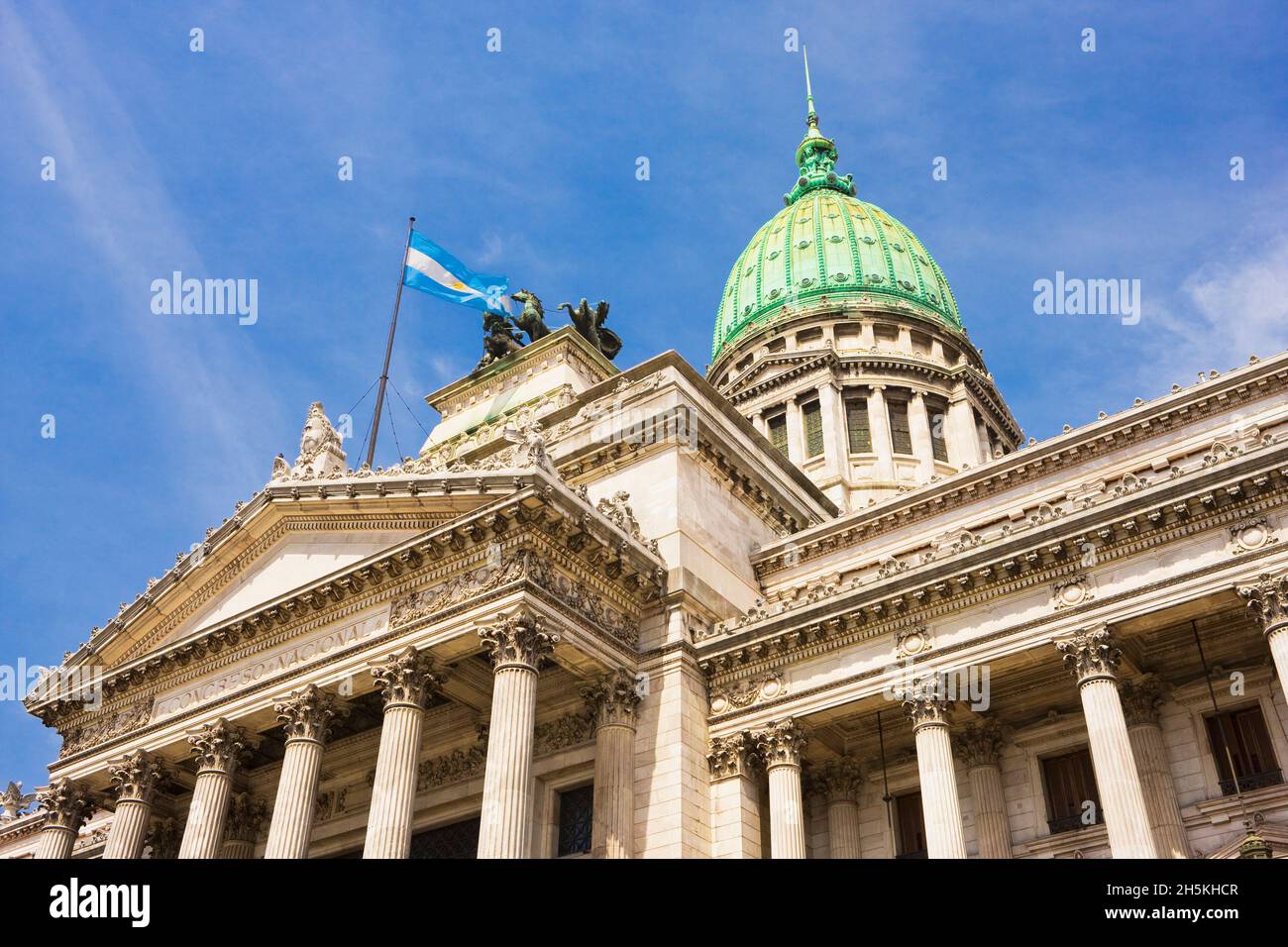Palace of the Argentine National Congress in Buenos Aires; Buenos Aires, Argentina Stock Photo