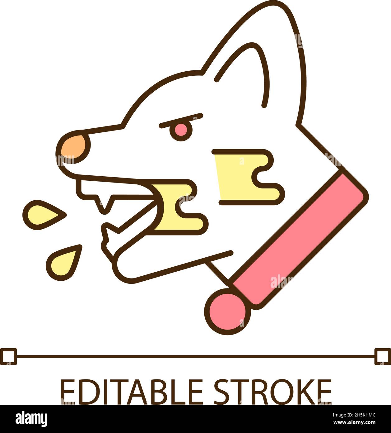 Rabies RGB color icon Stock Vector Image & Art Alamy