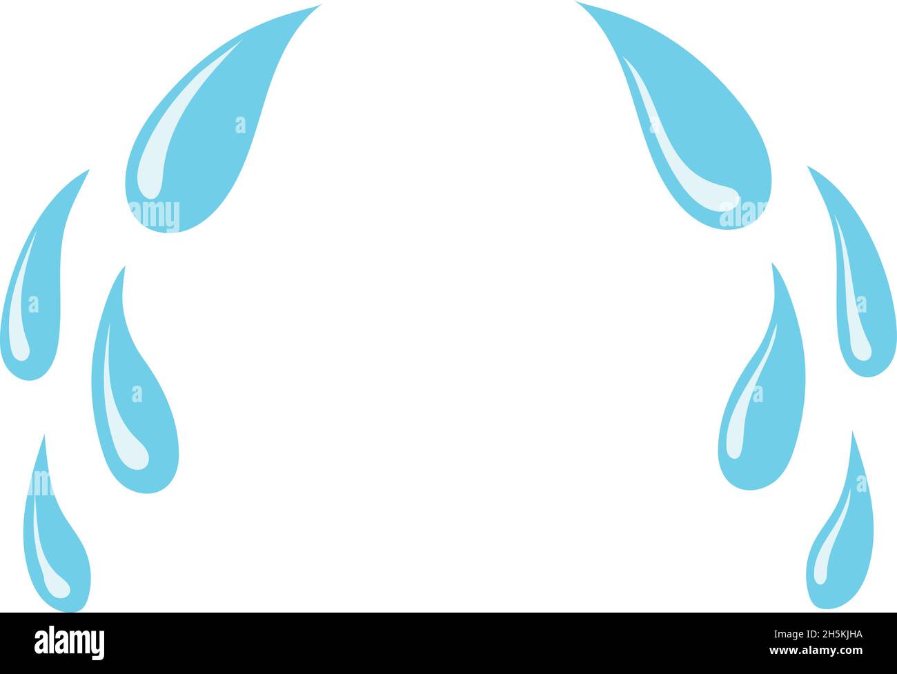 Cartoon tears. Dripping despair drops, vector illustration isolated on  white background Stock Vector Image & Art - Alamy
