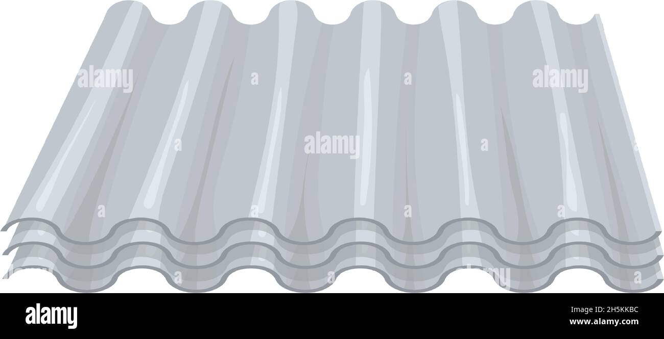 Construction slate. Metal roofing, galvanized zinc stell or asbestos corrugated sheets