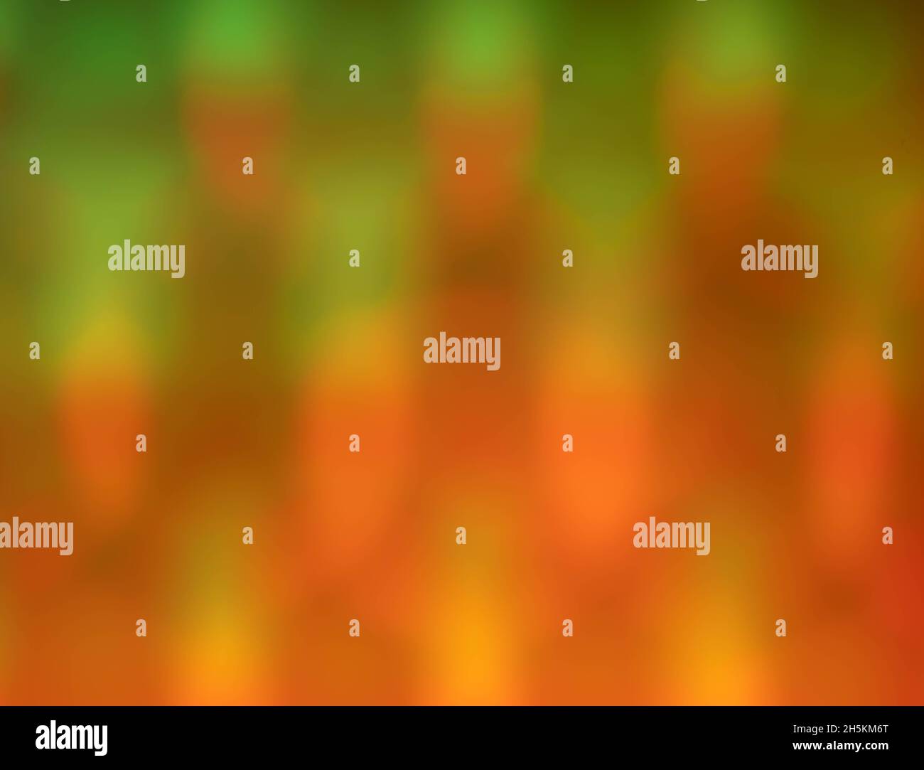 Red, orange, and yellow light turning to green light at top Stock Photo