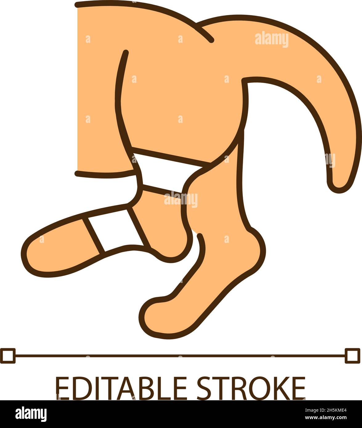 Pet sprain RGB color icon Stock Vector Image & Art - Alamy