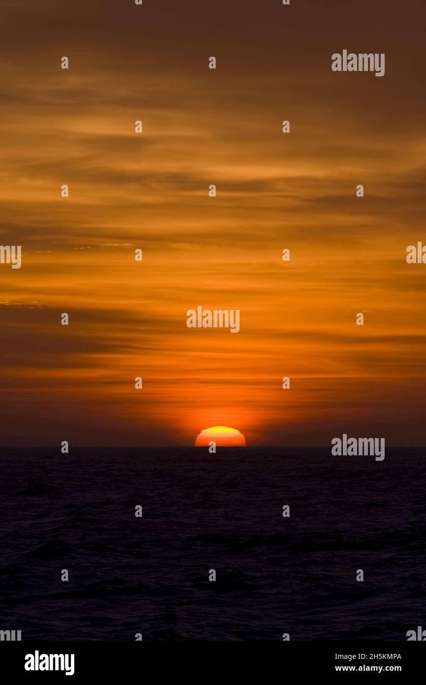 Sunrise over the Sea of Cortez. Stock Photo