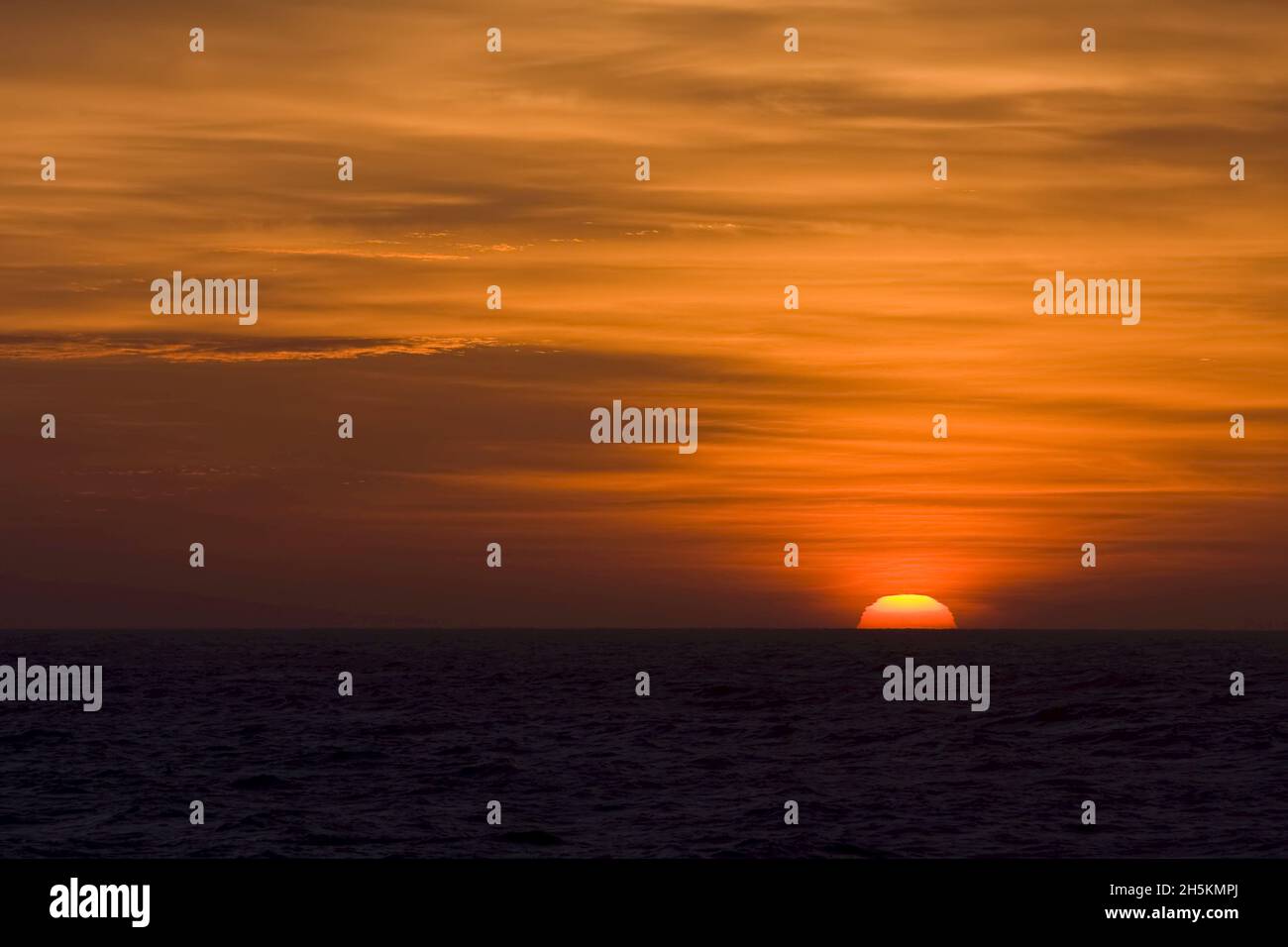 Sunrise over the Sea of Cortez. Stock Photo