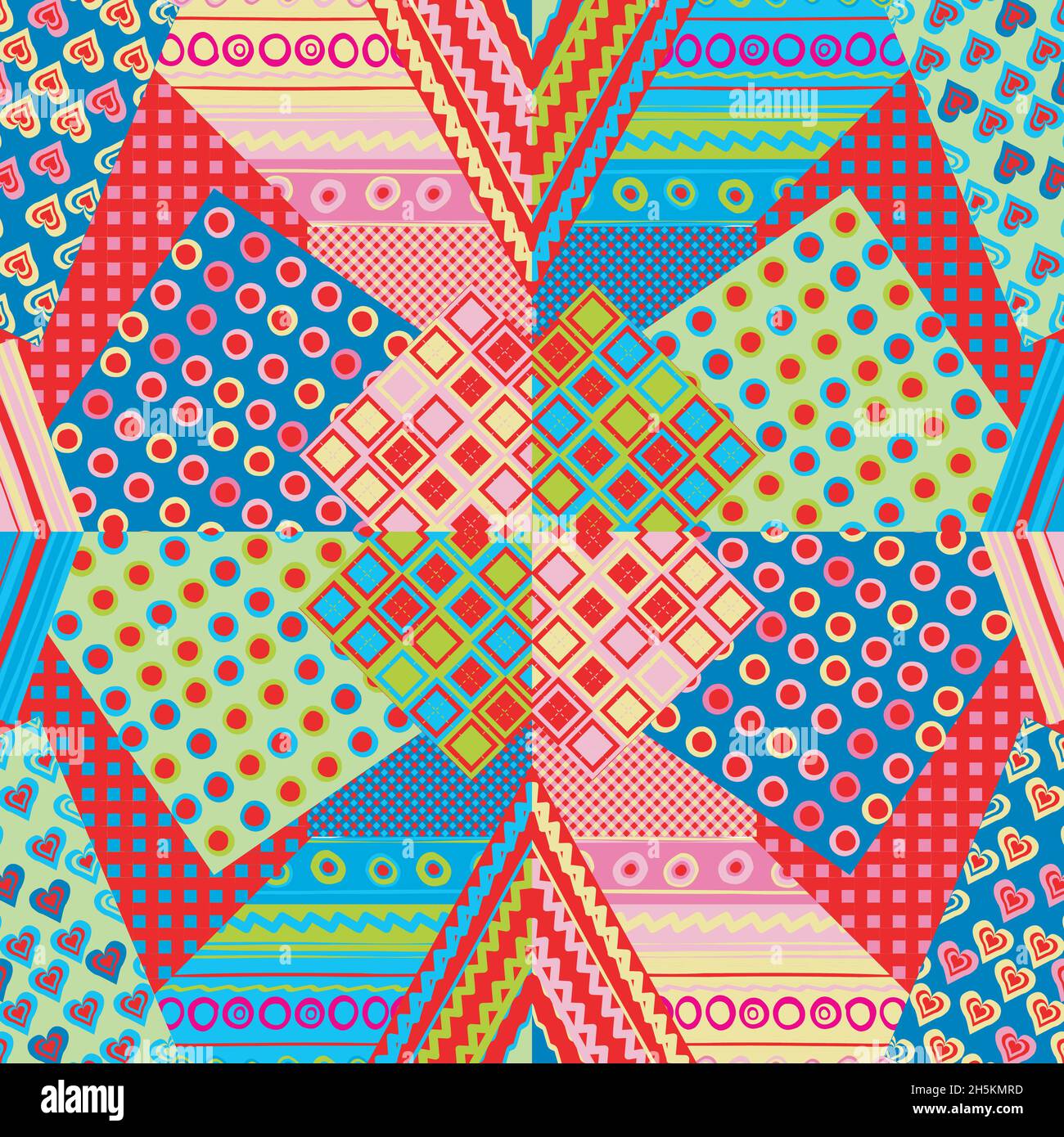 Patchwork quilt triangle hires stock photography and images Alamy