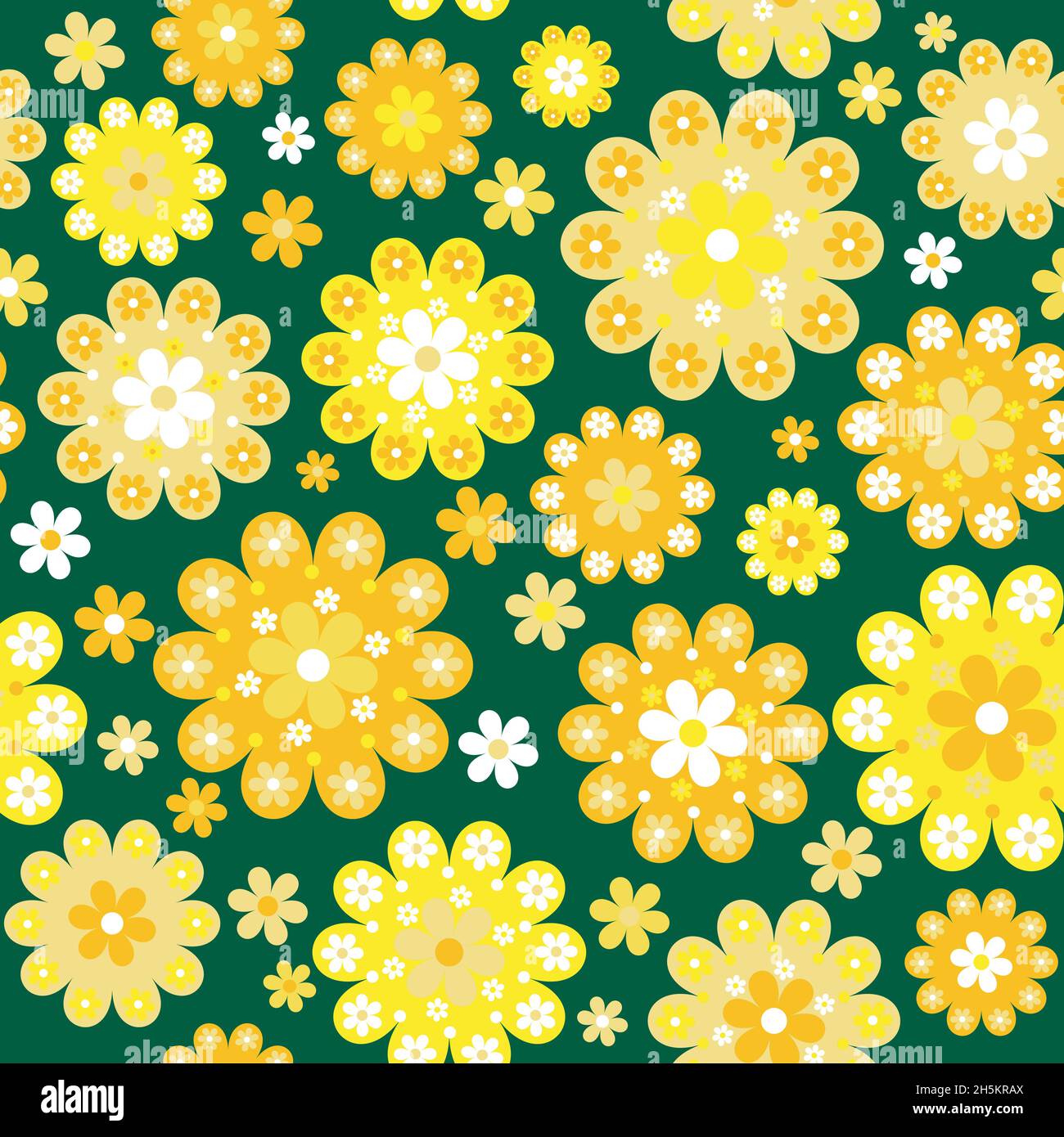 Yellow flowers seamless background Stock Vector Image & Art - Alamy