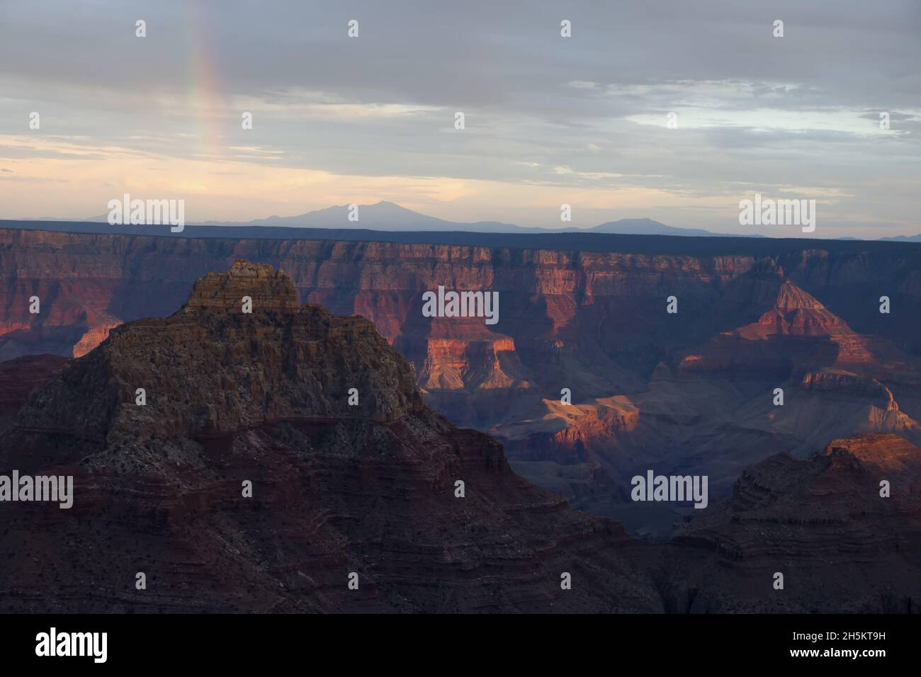 A rainbow above the Grand Canyon Stock Photo - Alamy
