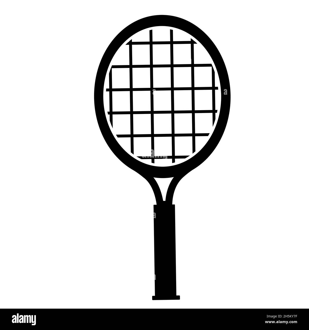 Racket tennis icon sport racket tennis isolated on white background ...