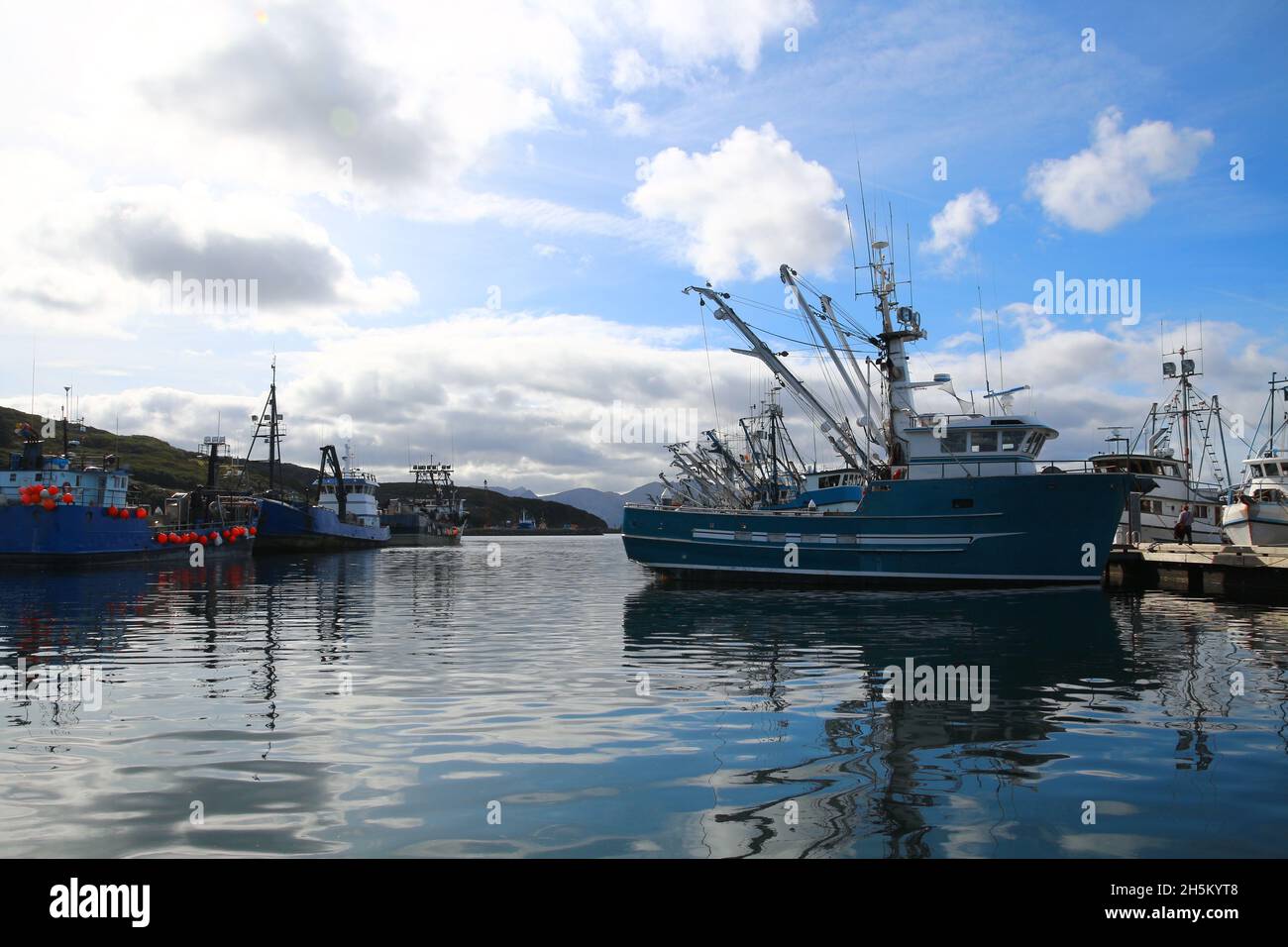 Port of Sand Point, Aleutian, Alaska, United States Stock Photo Alamy