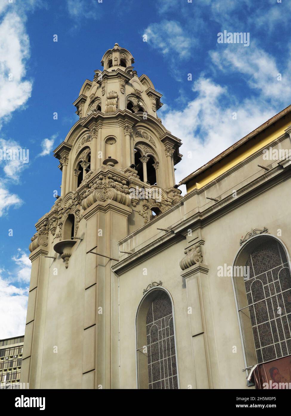 Catolic church in Miraflores Lima - Peru Stock Photo