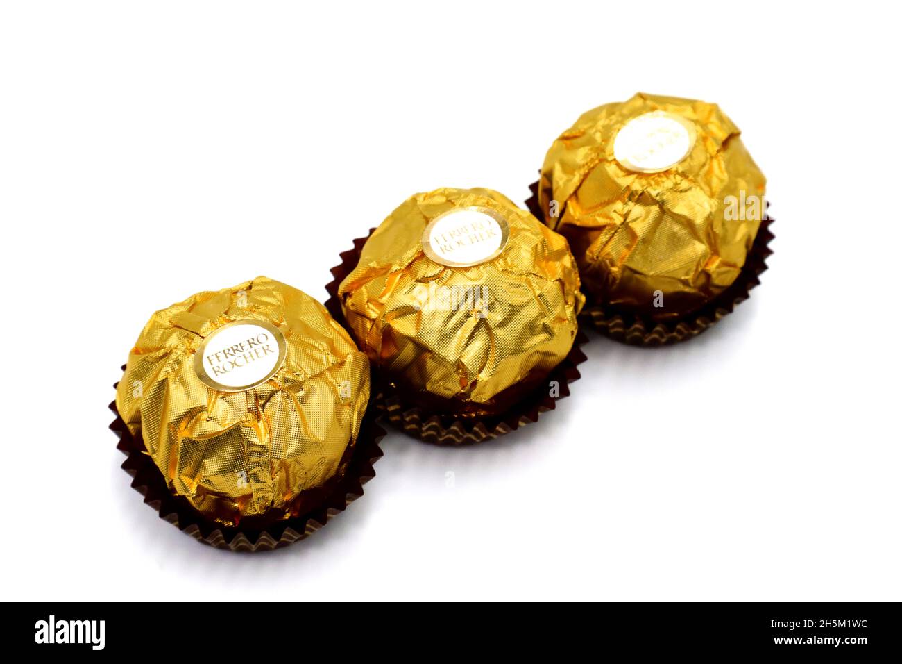 Milk chocolate ferrero rocher chocolate bar hires stock photography