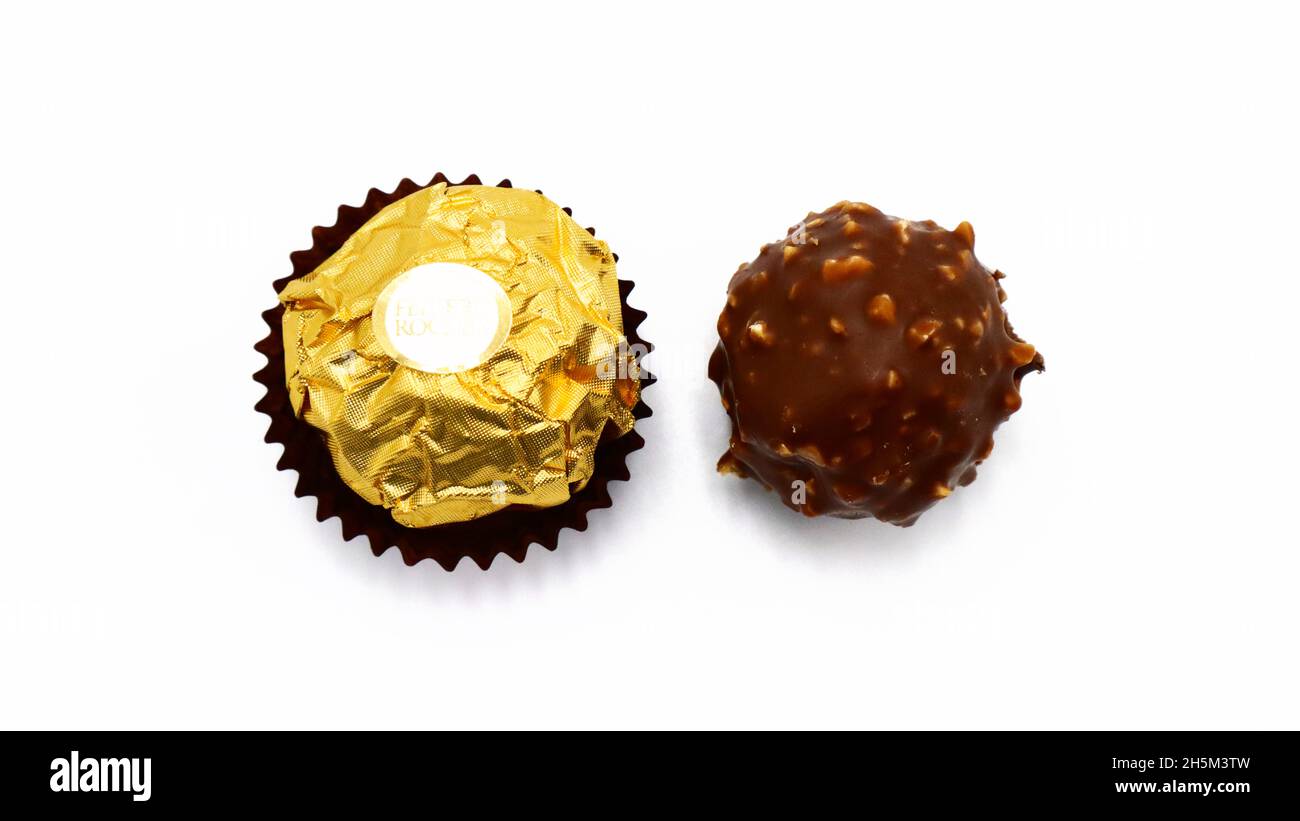 FERRERO ROCHER premium chocolate sweets Stock Photo Alamy