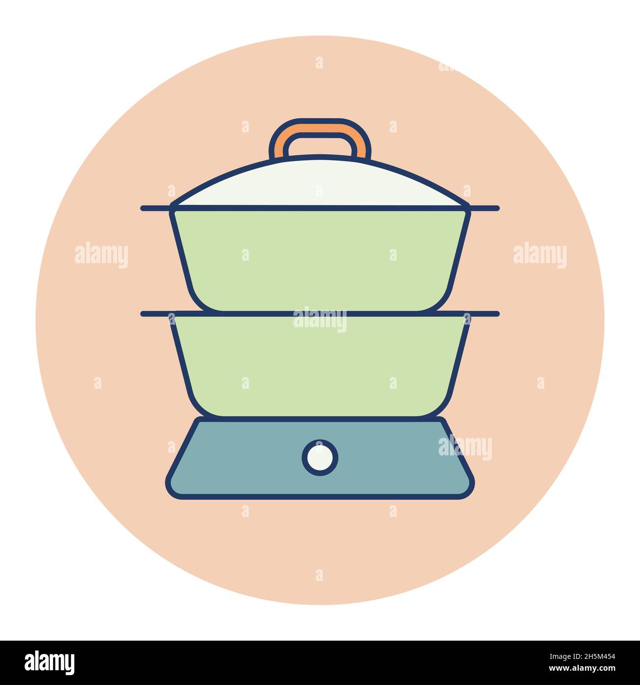 Double boiler vector icon. Kitchen appliance. Graph symbol for cooking web  site design, logo, app, UI Stock Vector Image & Art - Alamy