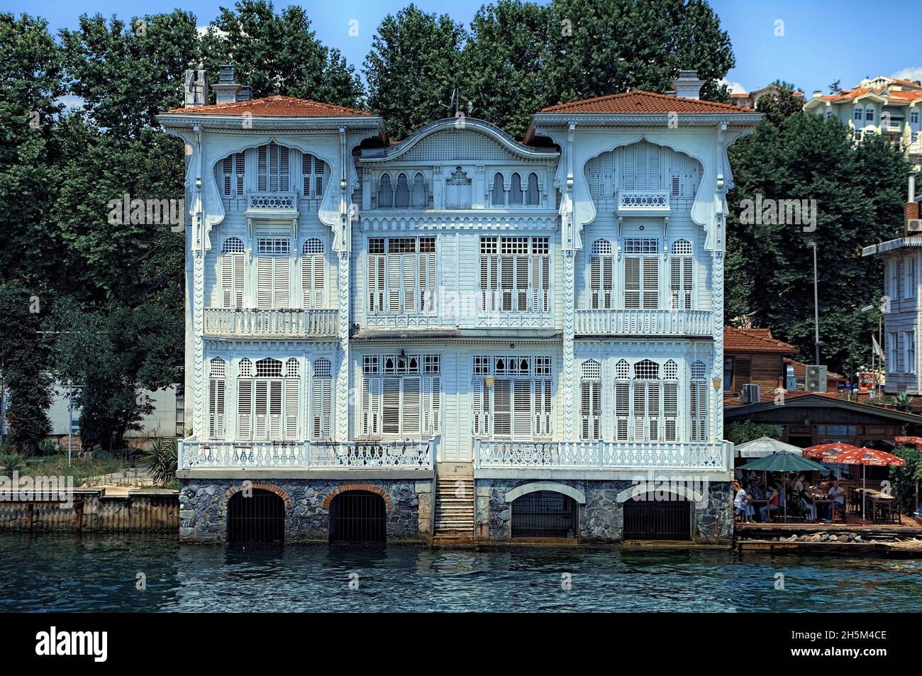 Art Nouveau architecture in Turkey an Istanbul's white wood waterfront