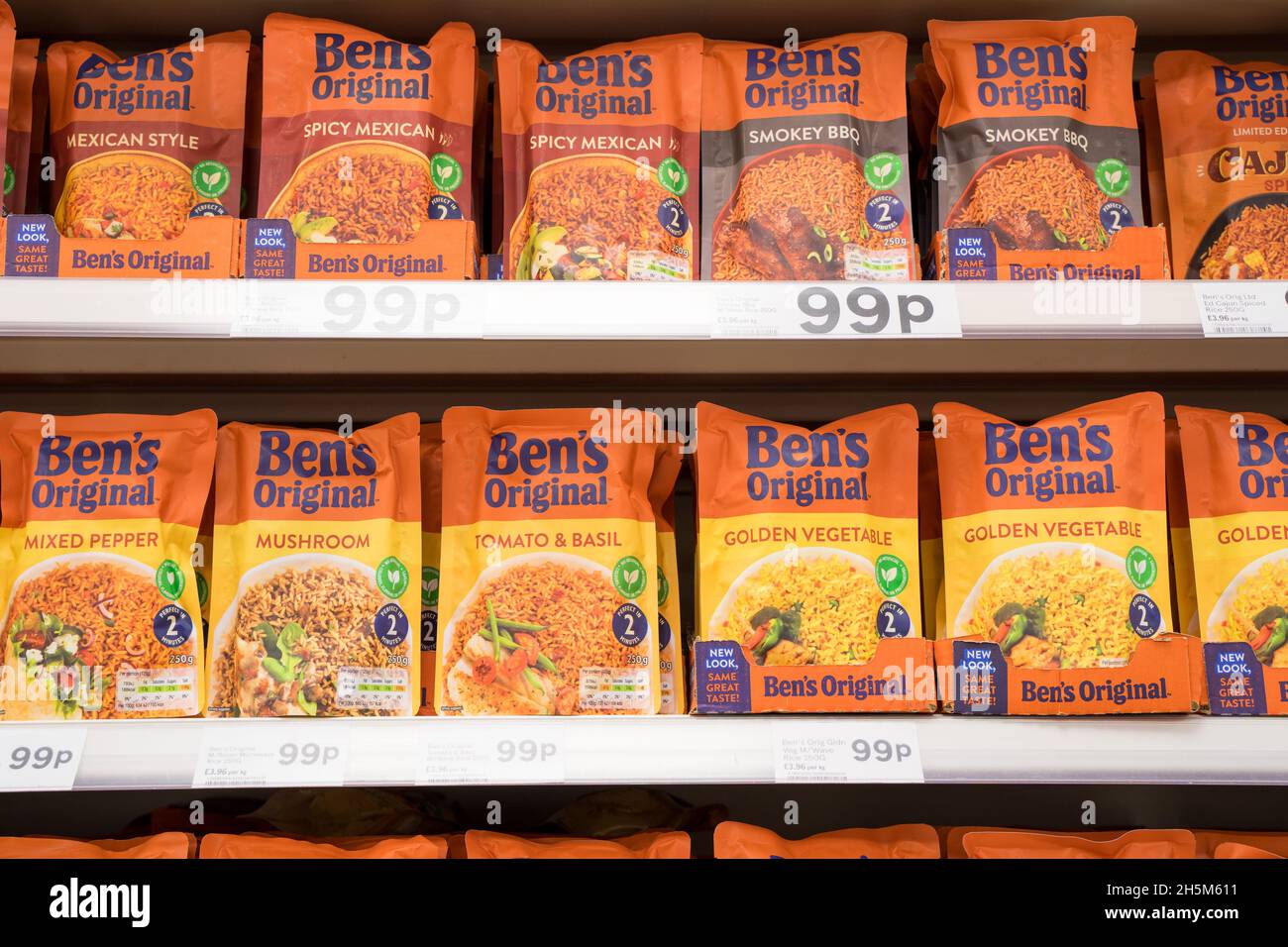 packs of Uncle Ben's Original Rices on sale in supermarket London ...