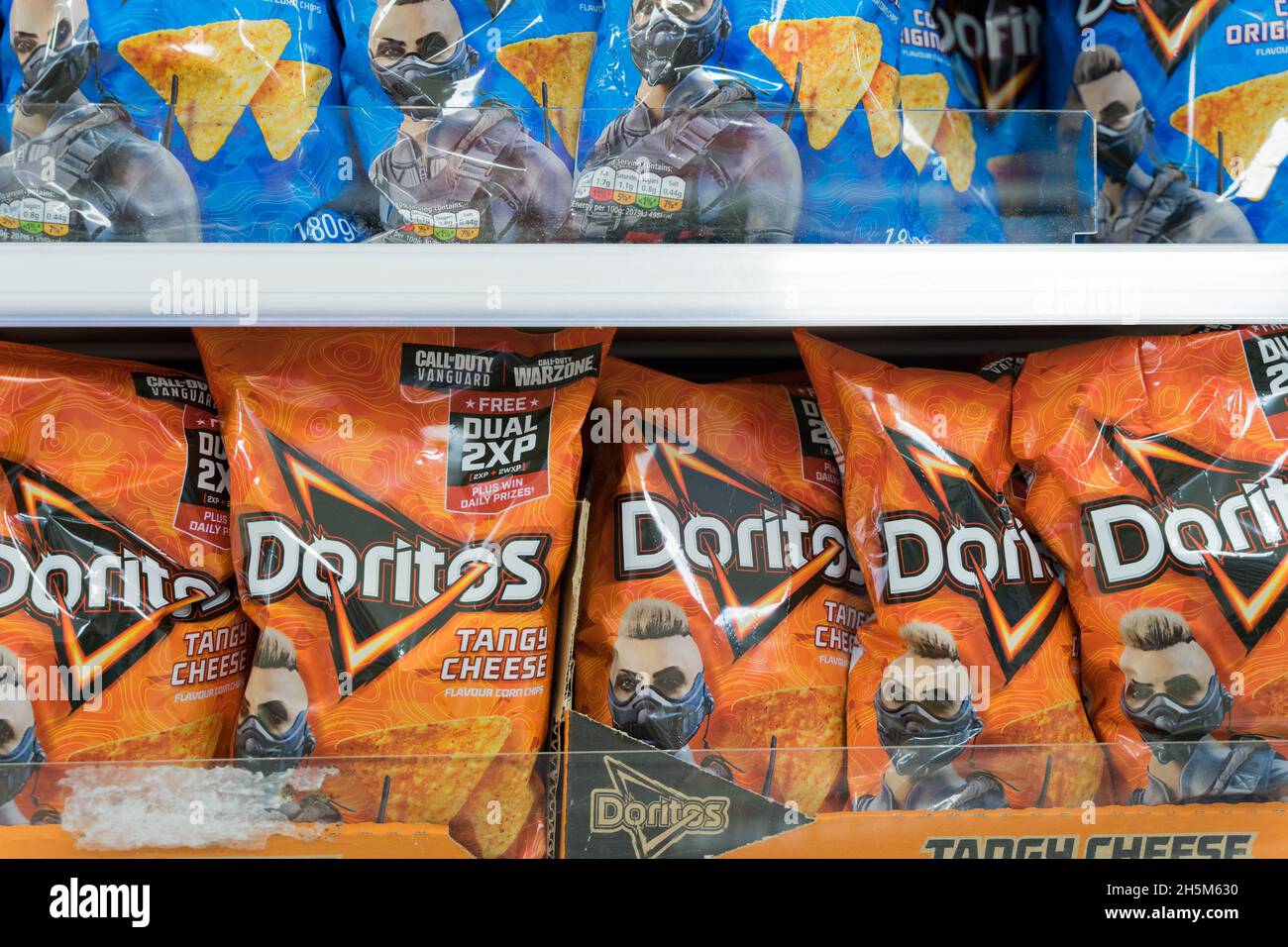 packages of Doritos Crips by Walkers London England UK Stock Photo Alamy