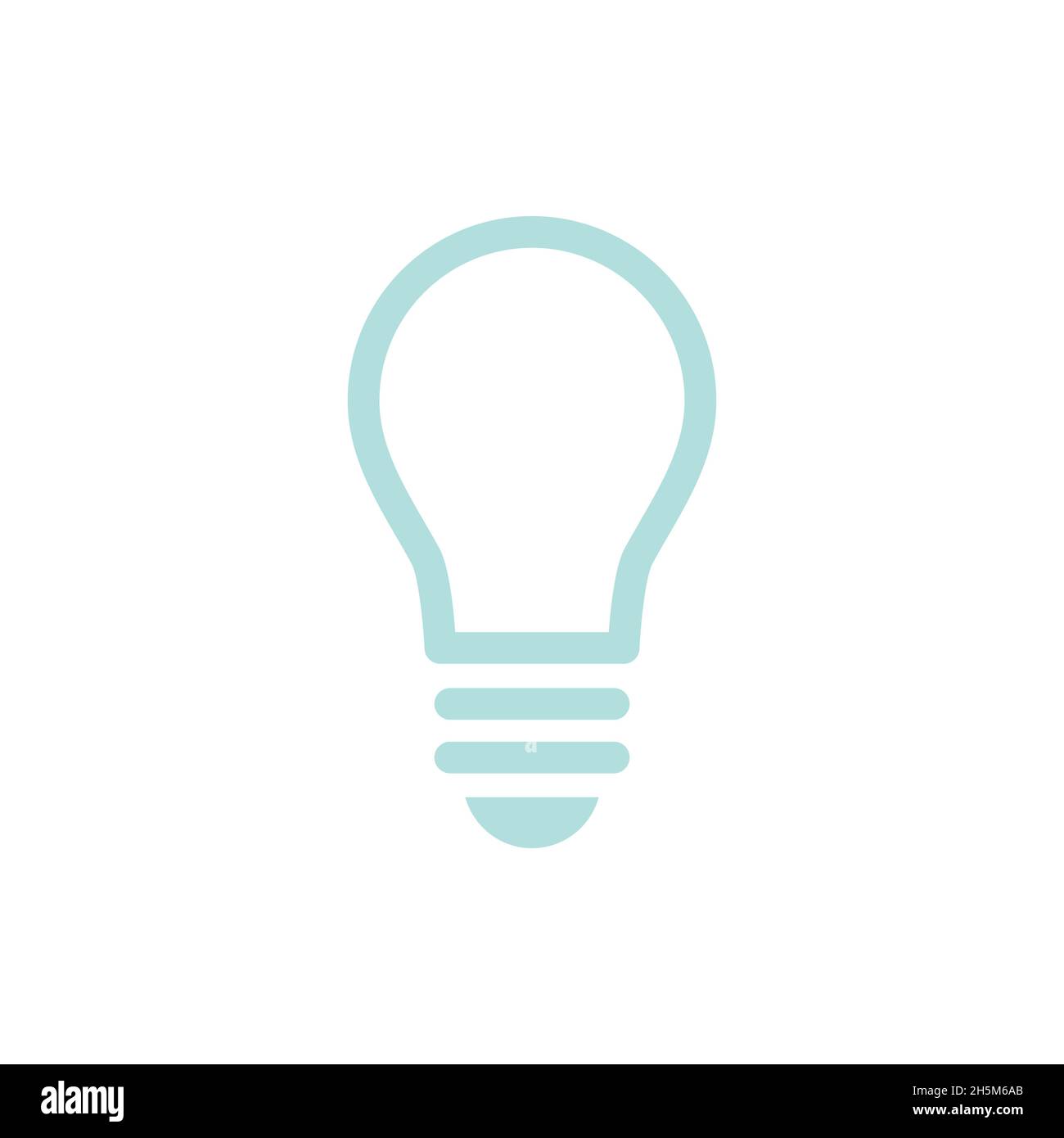 Light bulb icon. Vector illustration, flat design Stock Vector