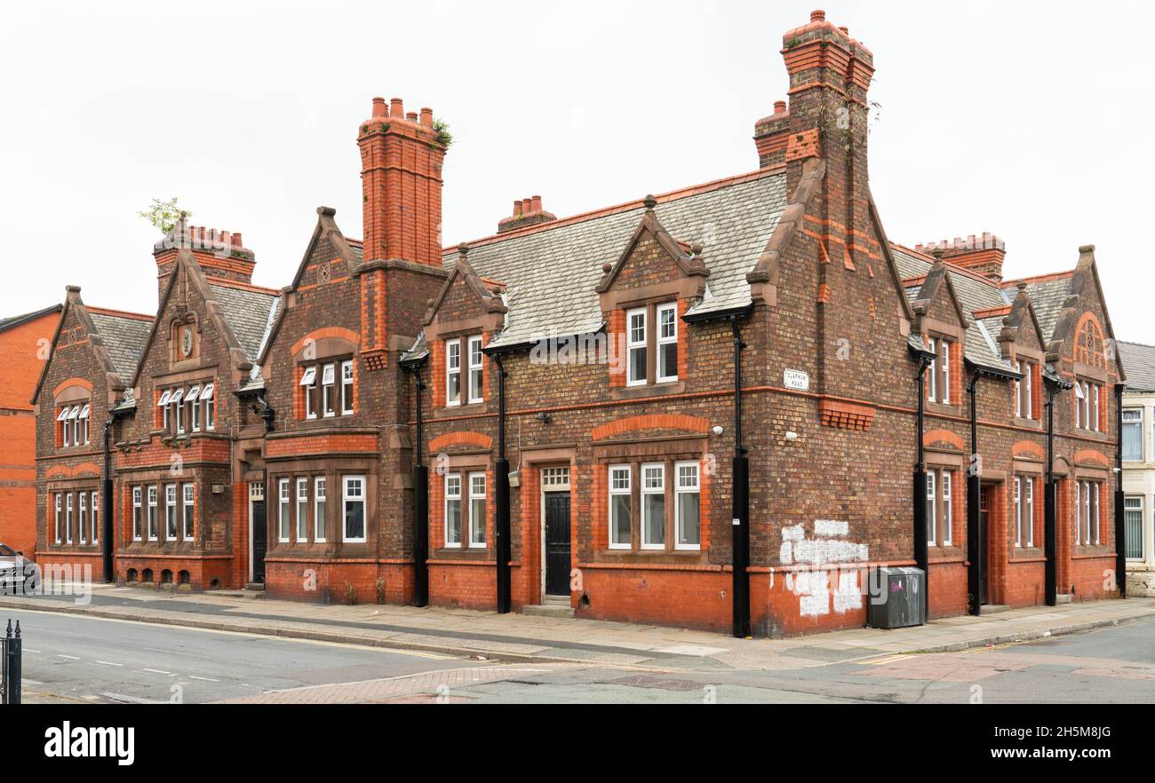 The former Liverpool City Police Buildings, Anfield Road, Liverpool 4. Image taken in September 2021. Stock Photo