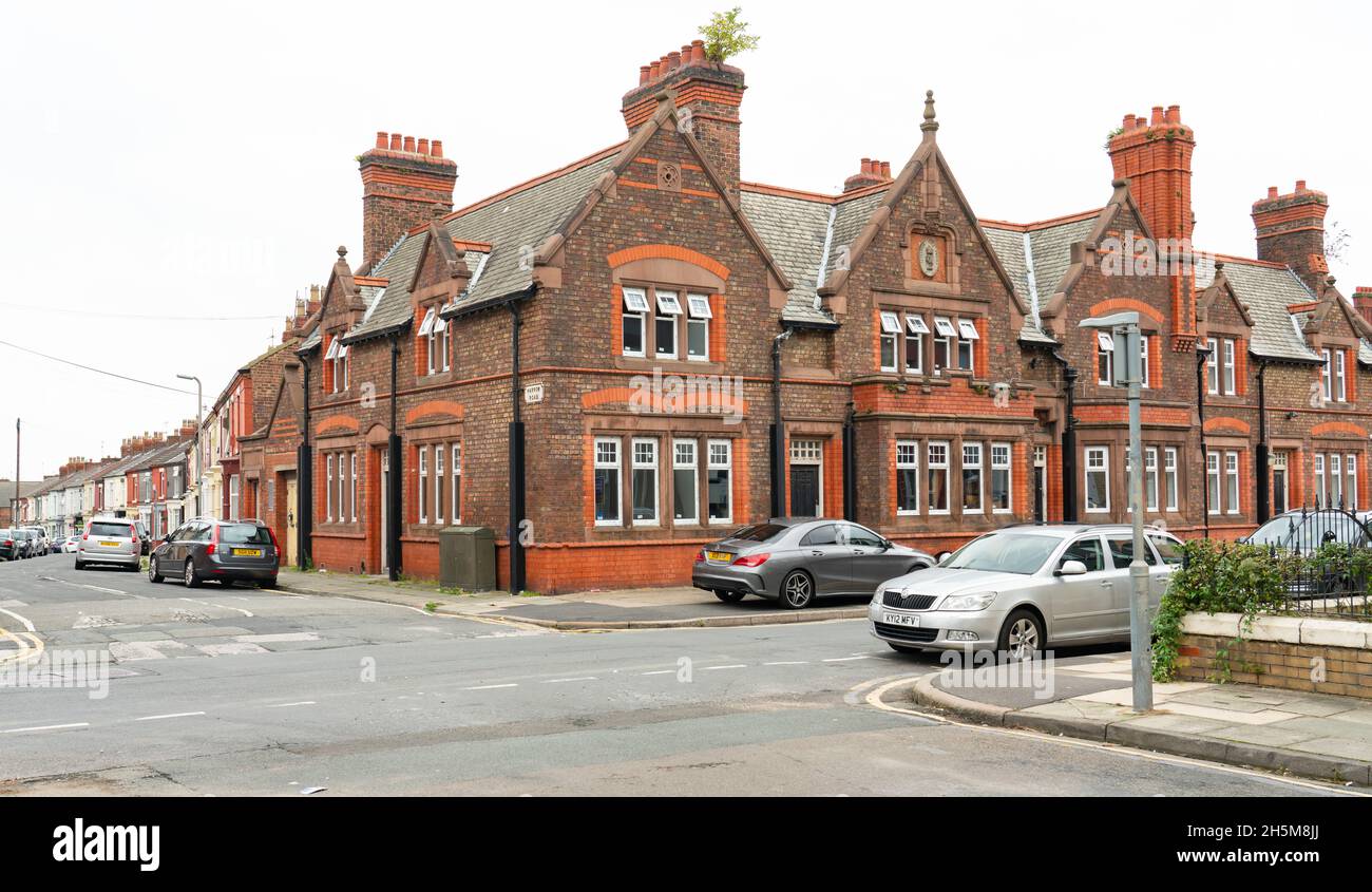 The former Liverpool City Police Buildings, Anfield Road, Liverpool 4. Image taken in September 2021. Stock Photo