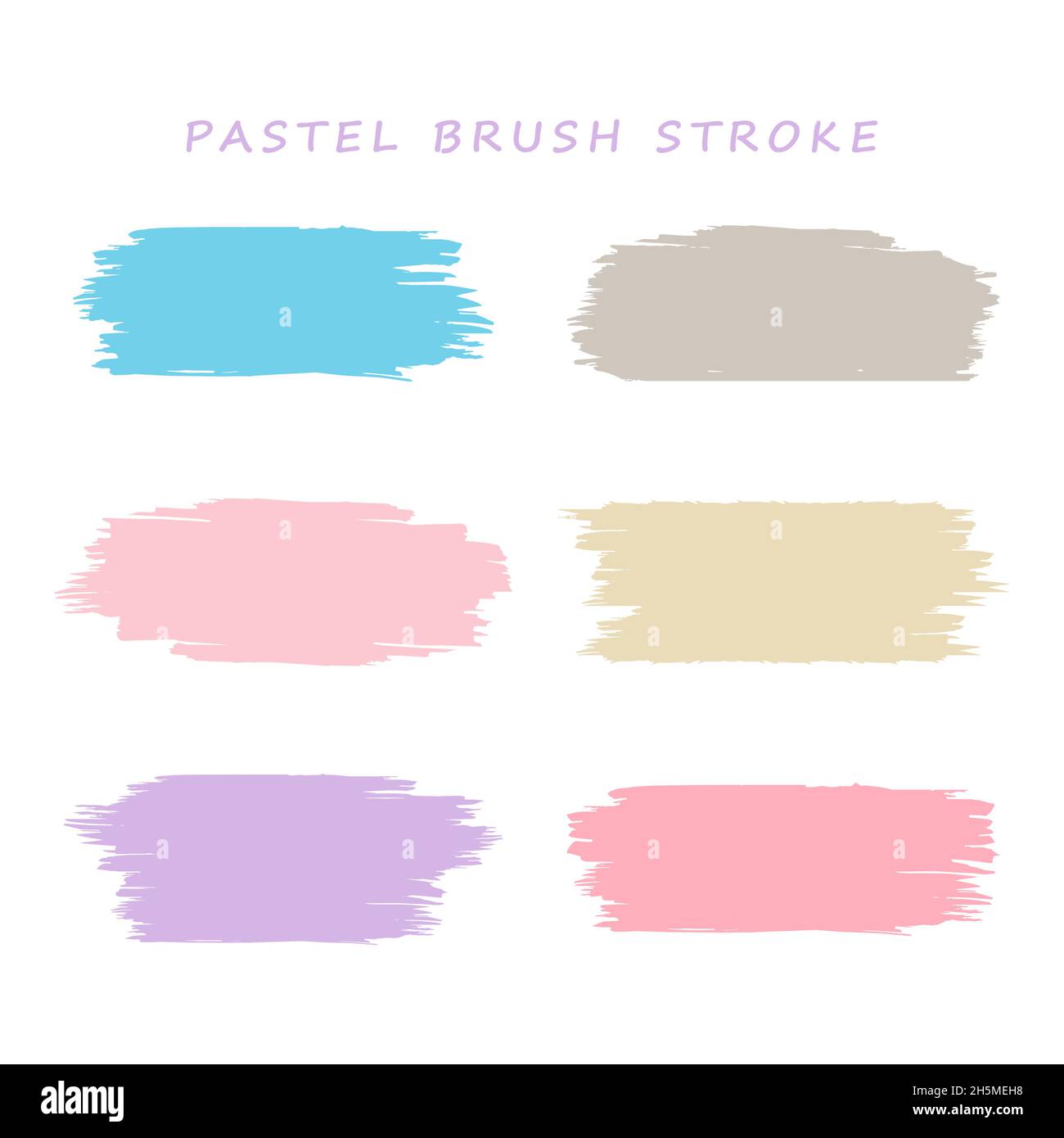 Colorfull Pastel Brush Stroke Background Stock Vector Image & Art Alamy
