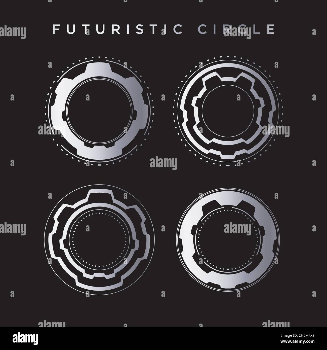 Circle Element Abstrack Background Stock Vector