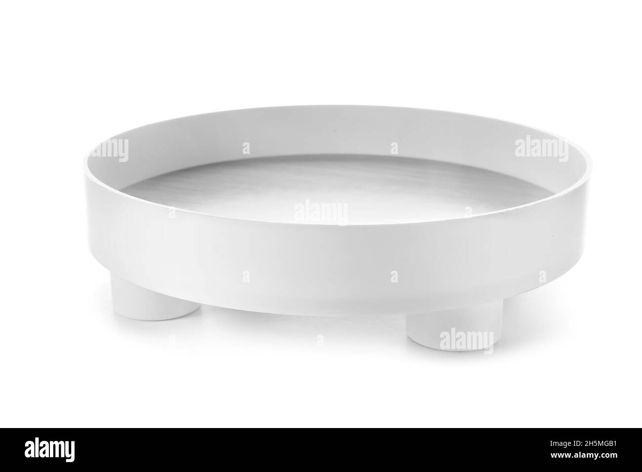 Empty tray on white background Stock Photo - Alamy