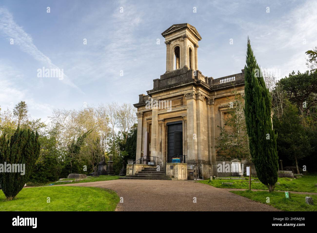 The restored Anglican Chapel in Bristol's Arnos Vale Cemetery Stock Photo Alamy