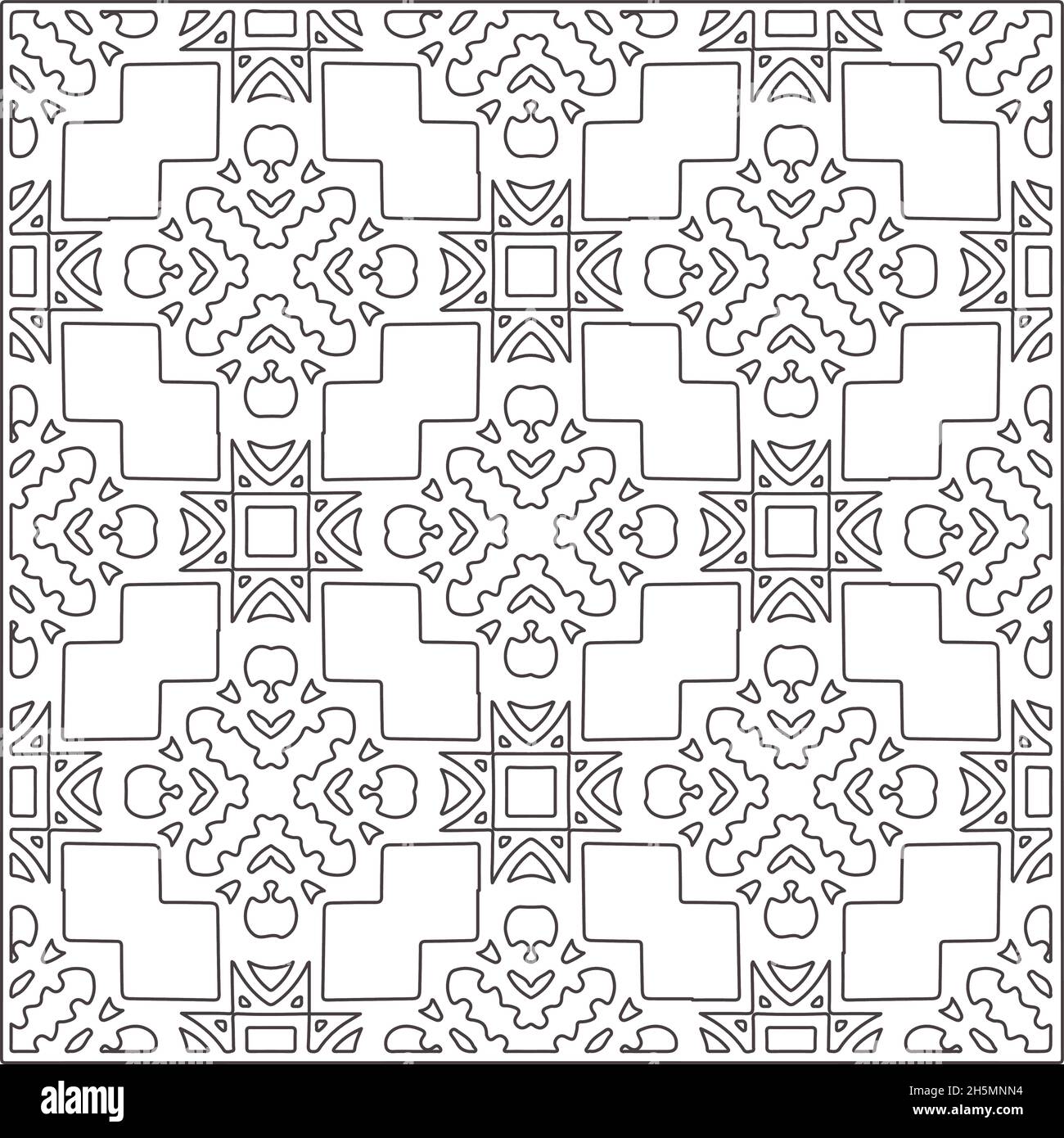 Vector pattern with symmetrical elements . Repeating geometric tiles ...