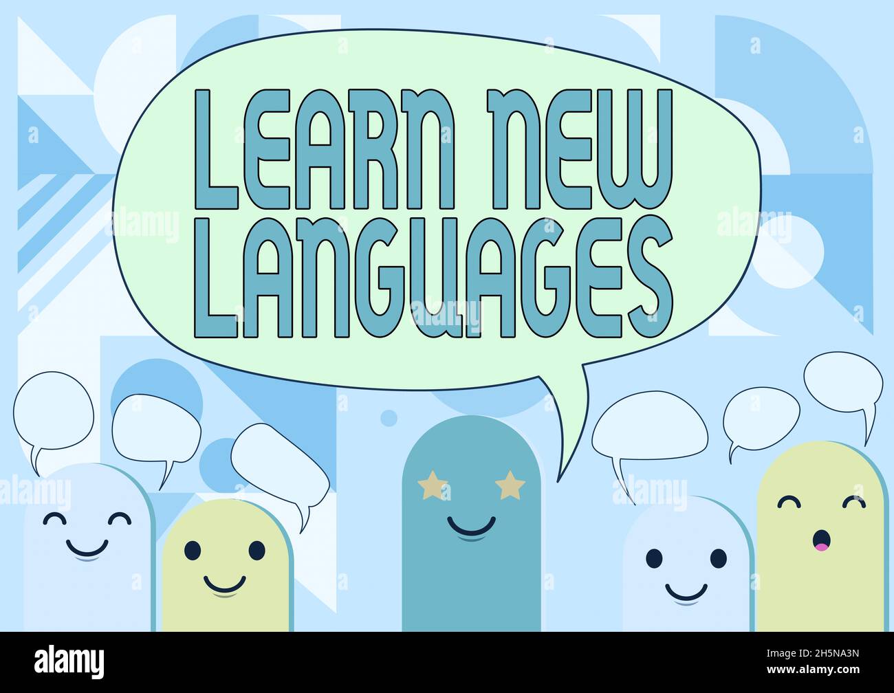 Writing displaying text Learn New Languages. Internet Concept ...