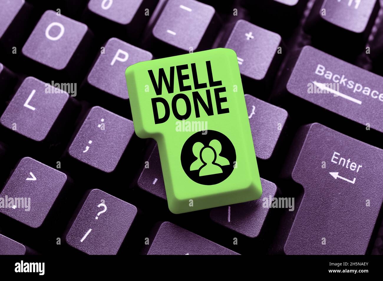 Inspiration showing sign Well Done. Business approach used praising ...