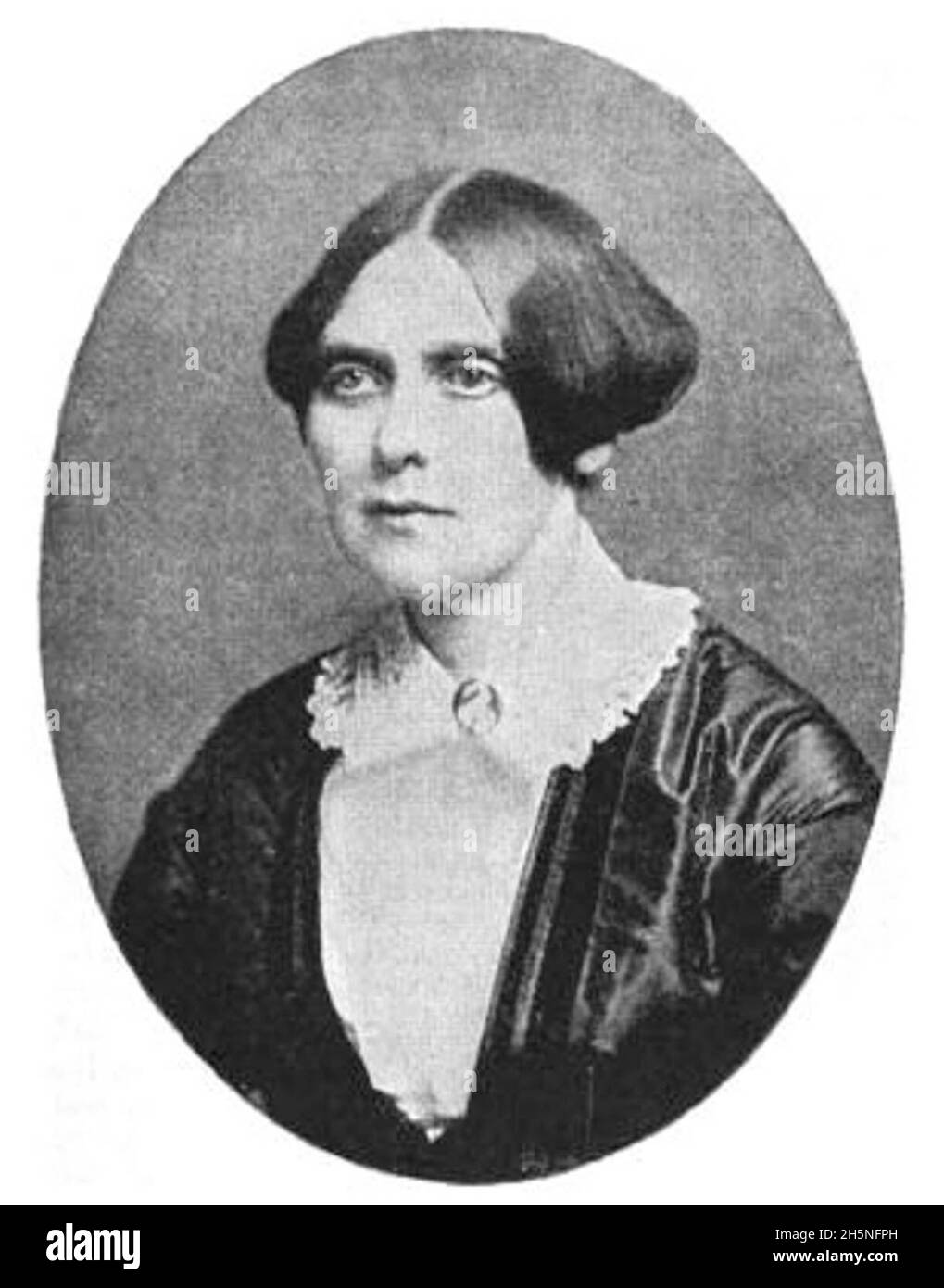 1890 Portrait of Garrison's wife, Helen Eliza Benson Garrison Stock