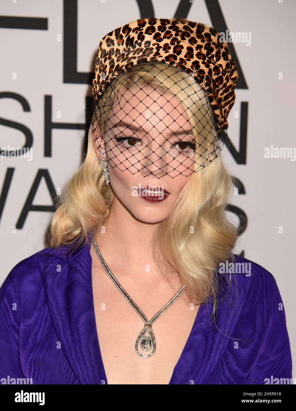 New York, USA. 10th Nov, 2021. Anya Taylor-Joy wearing Oscar de la Renta arriving for the 2021 CFDA Fashion Awards Credit: Jennifer Graylock/Alamy Live News Stock Photo