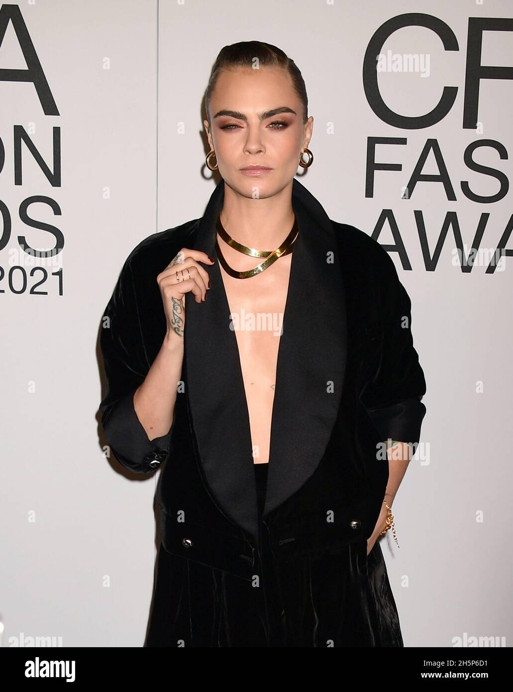 New York, USA. 10th Nov, 2021. Cara Delevingne arriving for the 2021