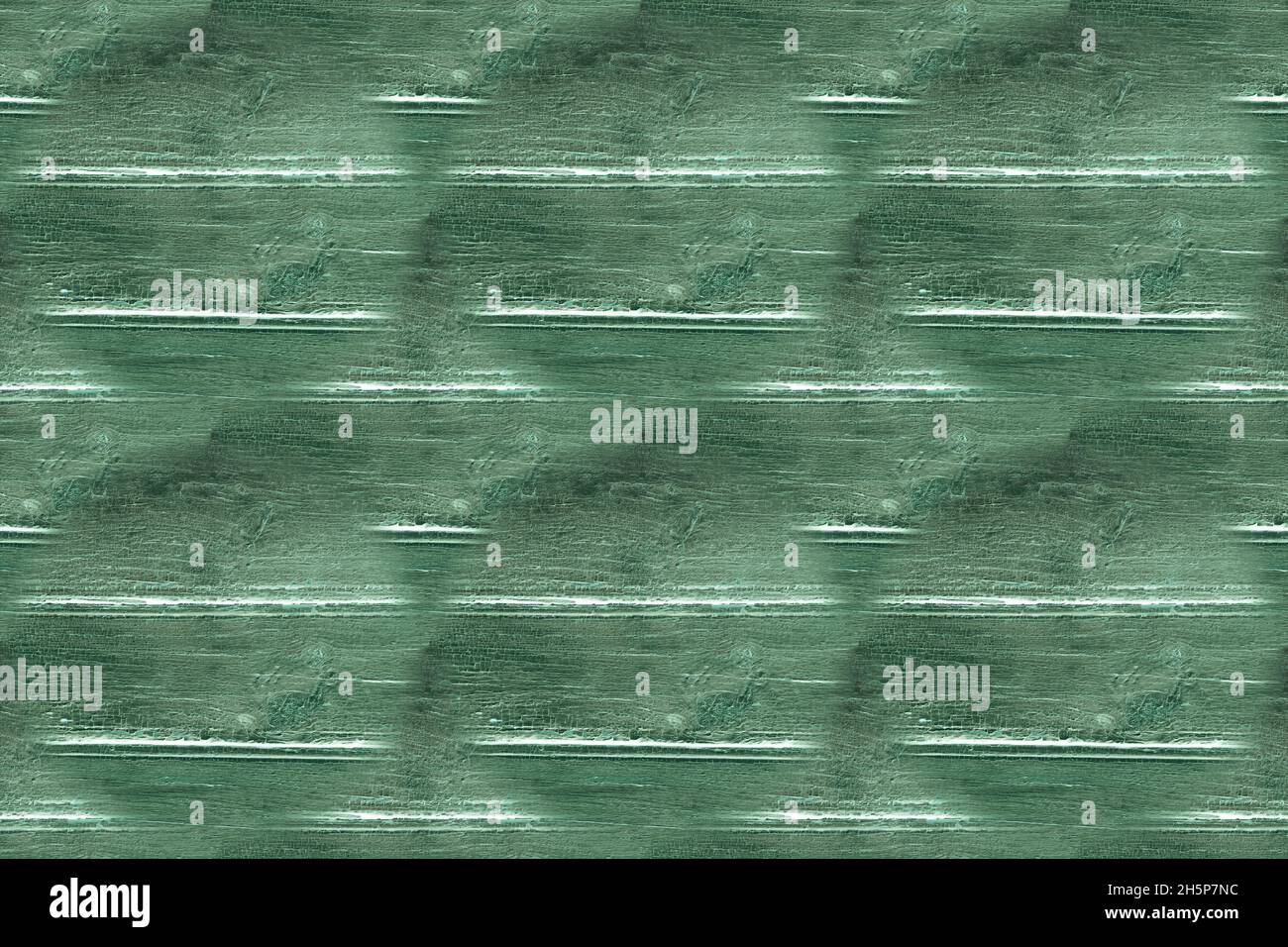 Green Damaged Poster. Distress Wooden Surface. Stock Photo